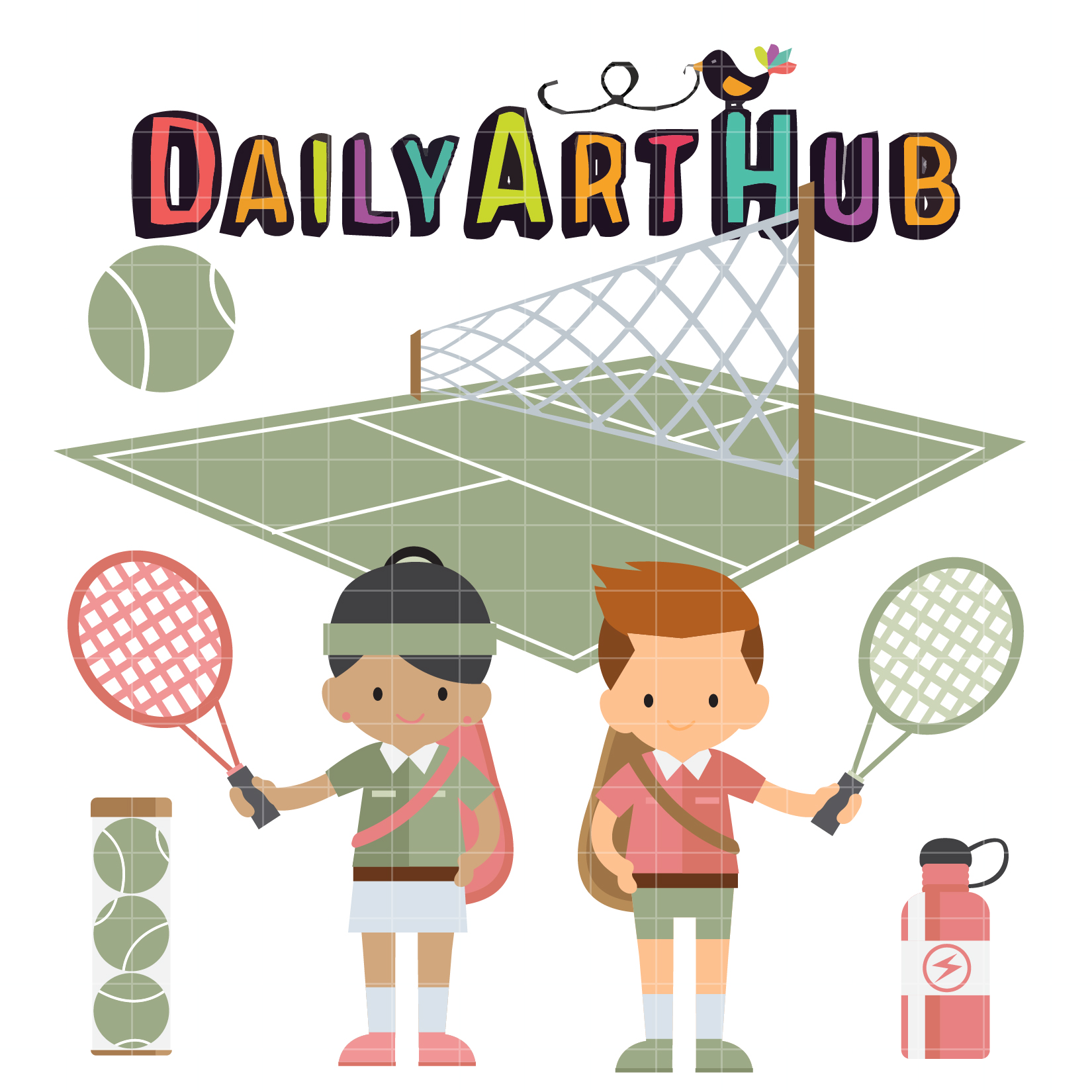 Tennis Time Clip Art Set – Daily Art Hub – Free Clip Art Everyday