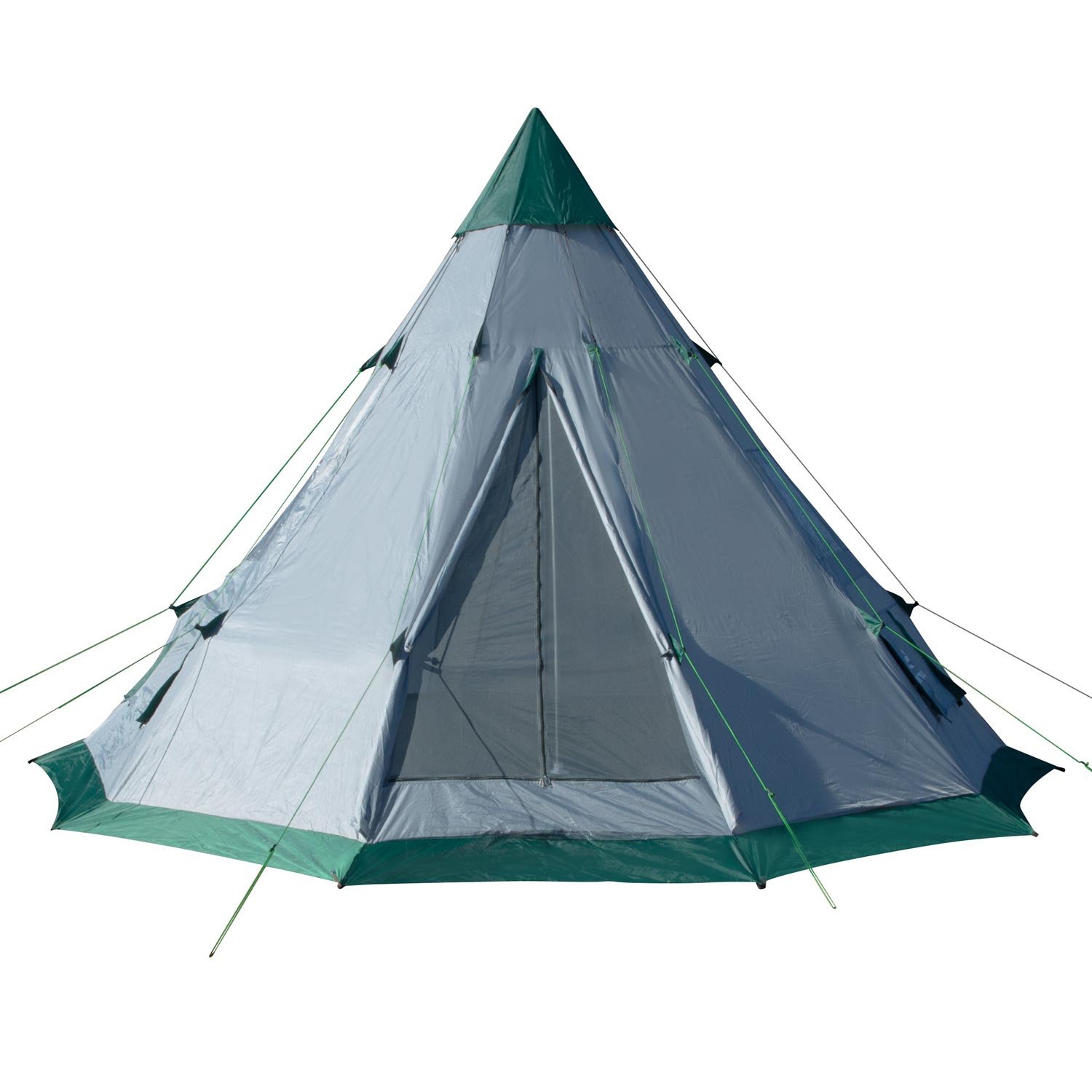12-foot Diameter 7-Person Family Camping Teepee Tent - Winterial.com