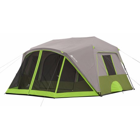 Ozark Trail 9 Person 2 Room Instant Cabin Tent with Screen Room ...