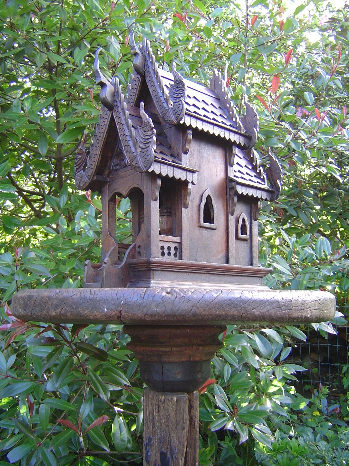 Spirit house in the garden | Spirit Houses | Pinterest | Gardens ...