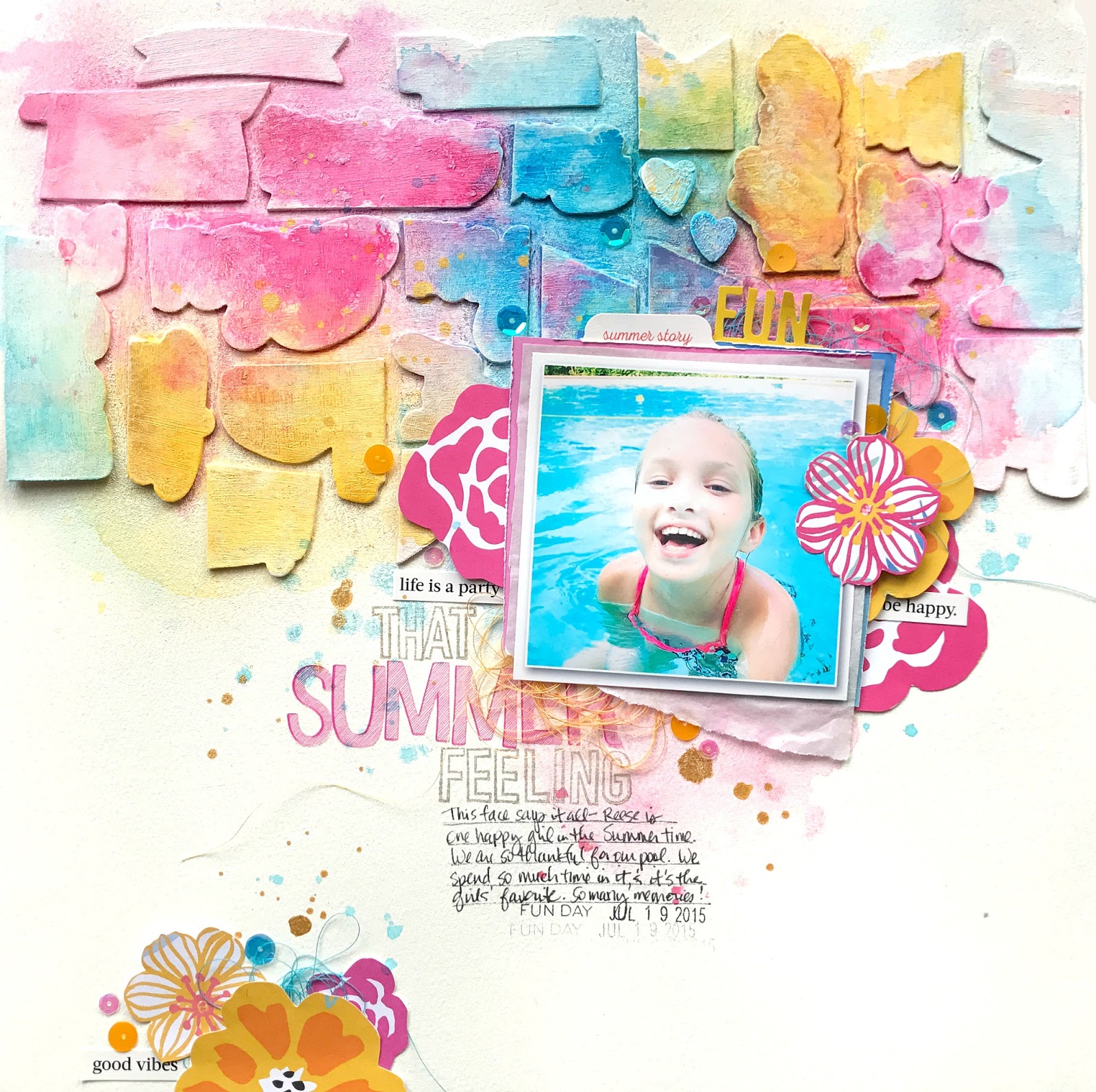 Little Nugget Creations: Using Older Supplies / That Summer Feeling