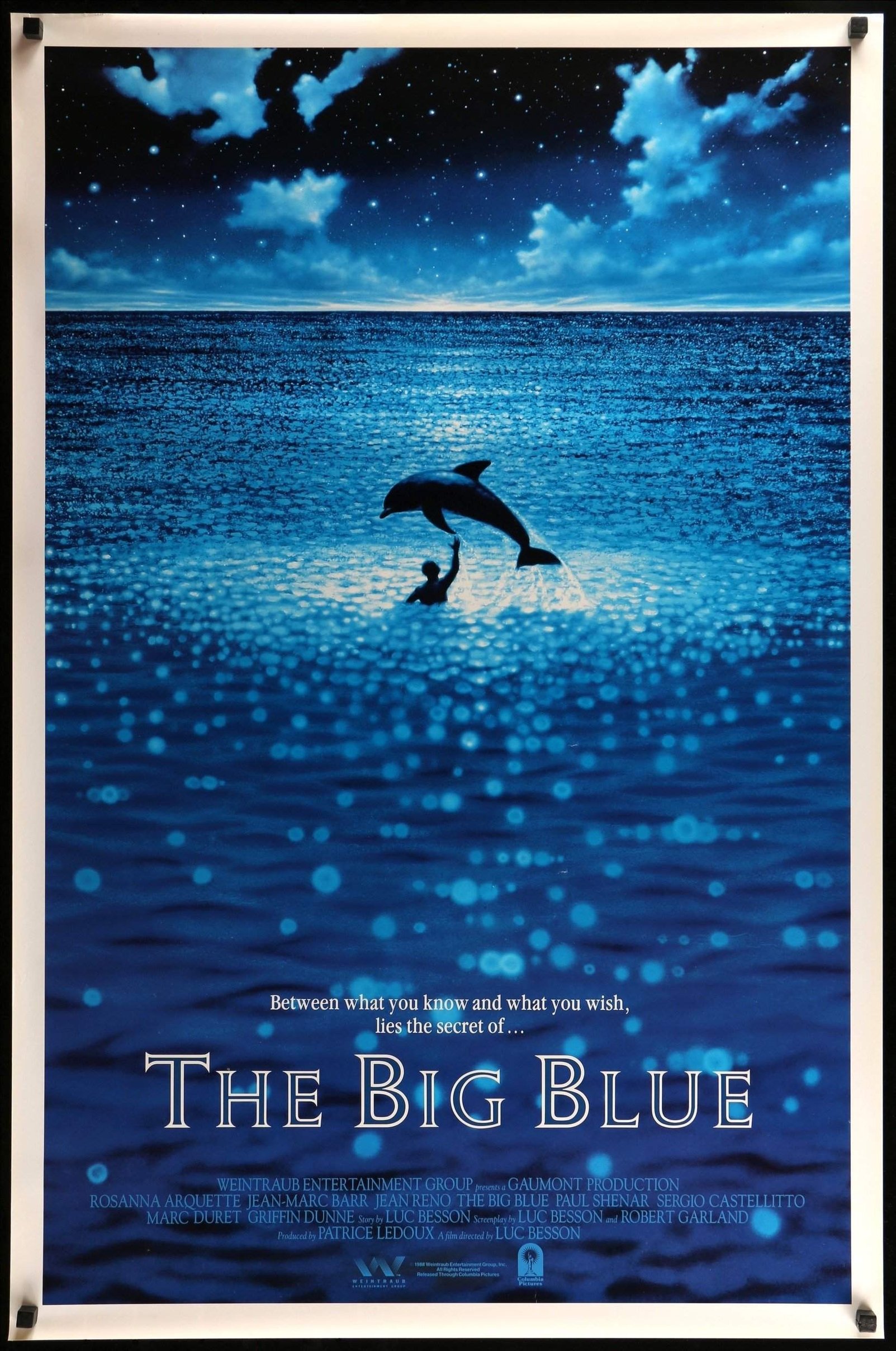 The Big Blue (1988) Original One-Sheet Movie Poster - Original Film ...