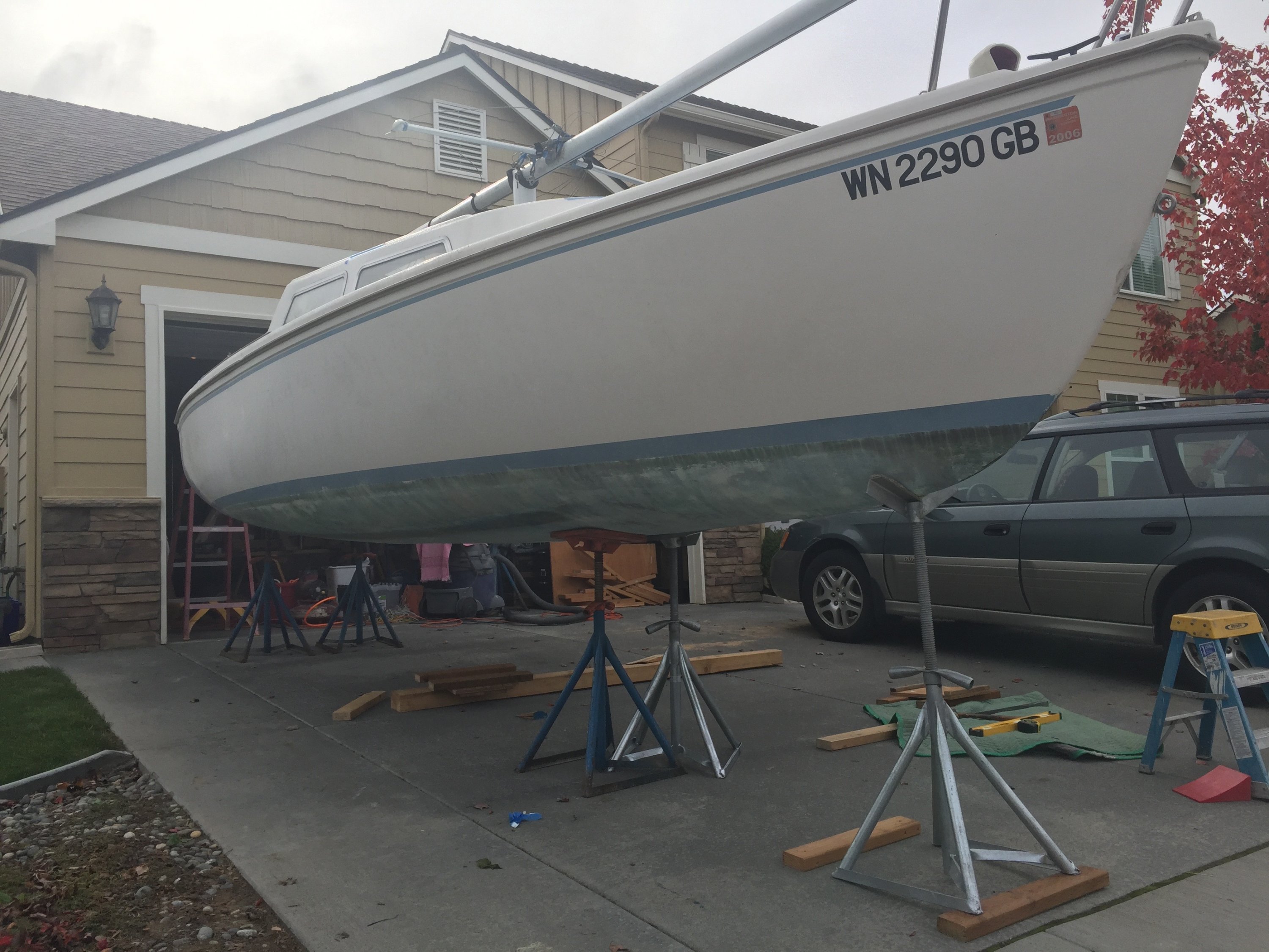 Boat stands for Wing Keel | SailboatOwners.com Forums