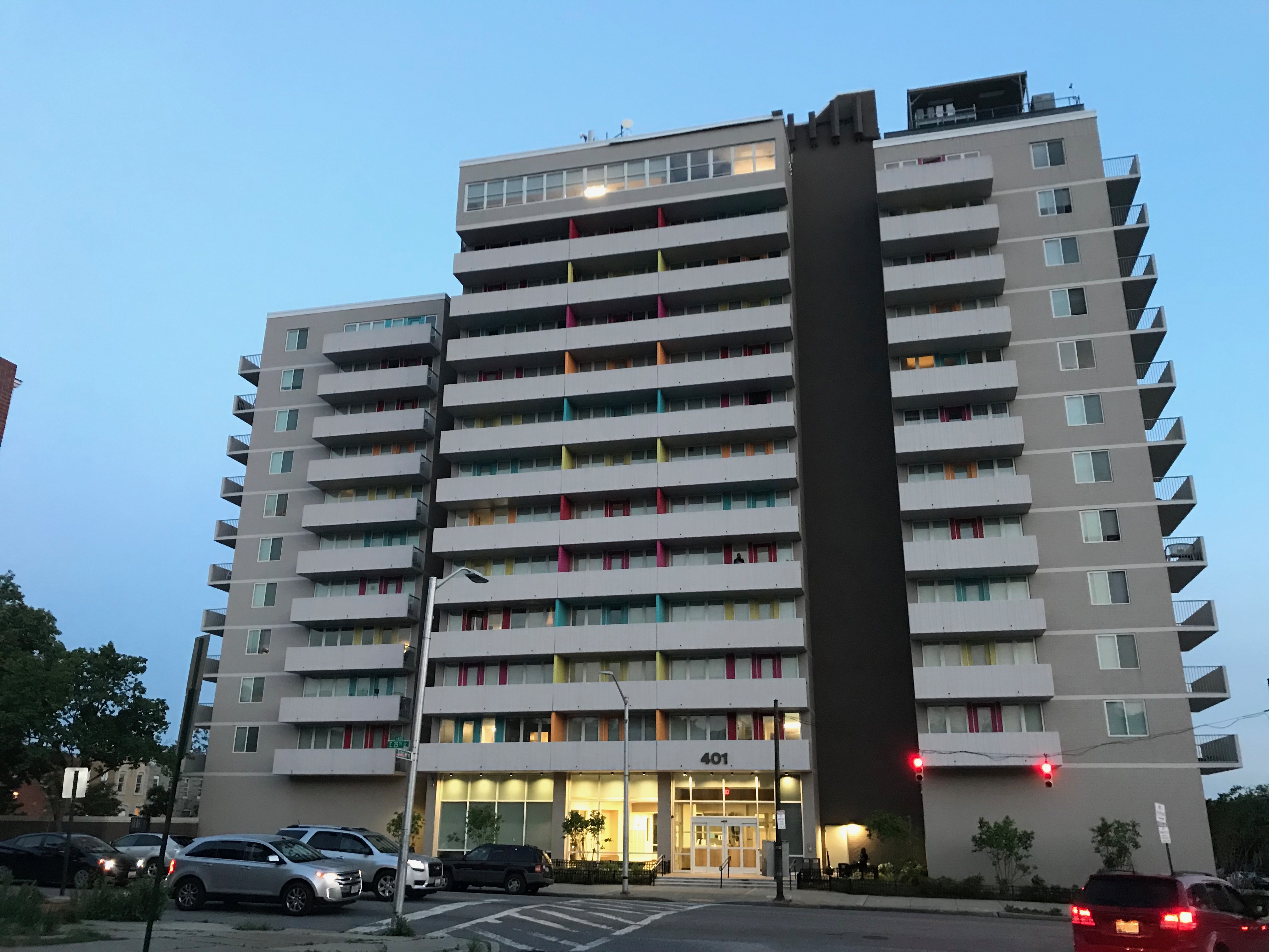The Brentwood (1976), 401 E. 25th Street, Baltimore, MD 21218, 25th Street, Apartment building, Apartments, Architecture, HQ Photo