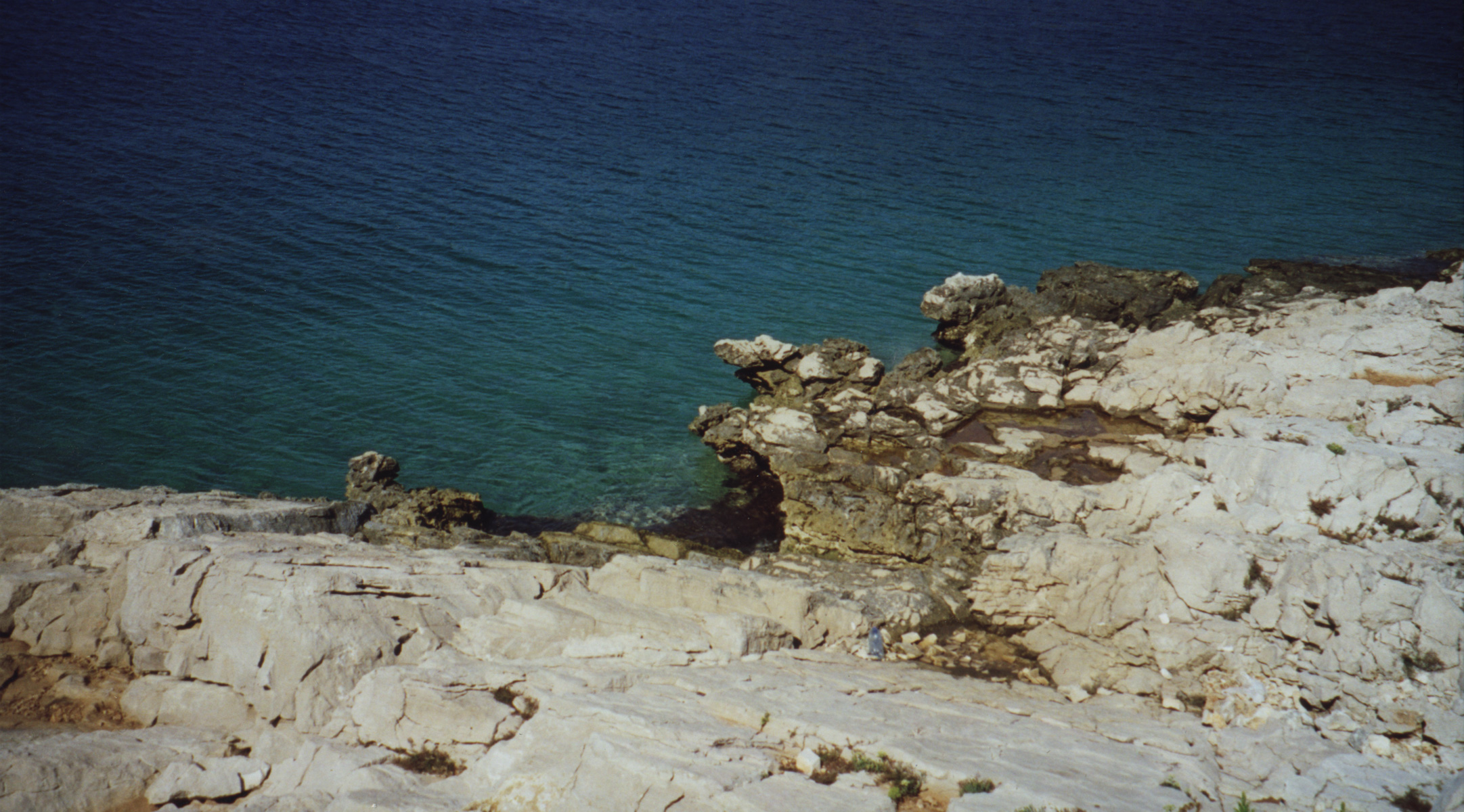 The deep blue sea of vela luka, croatia photo