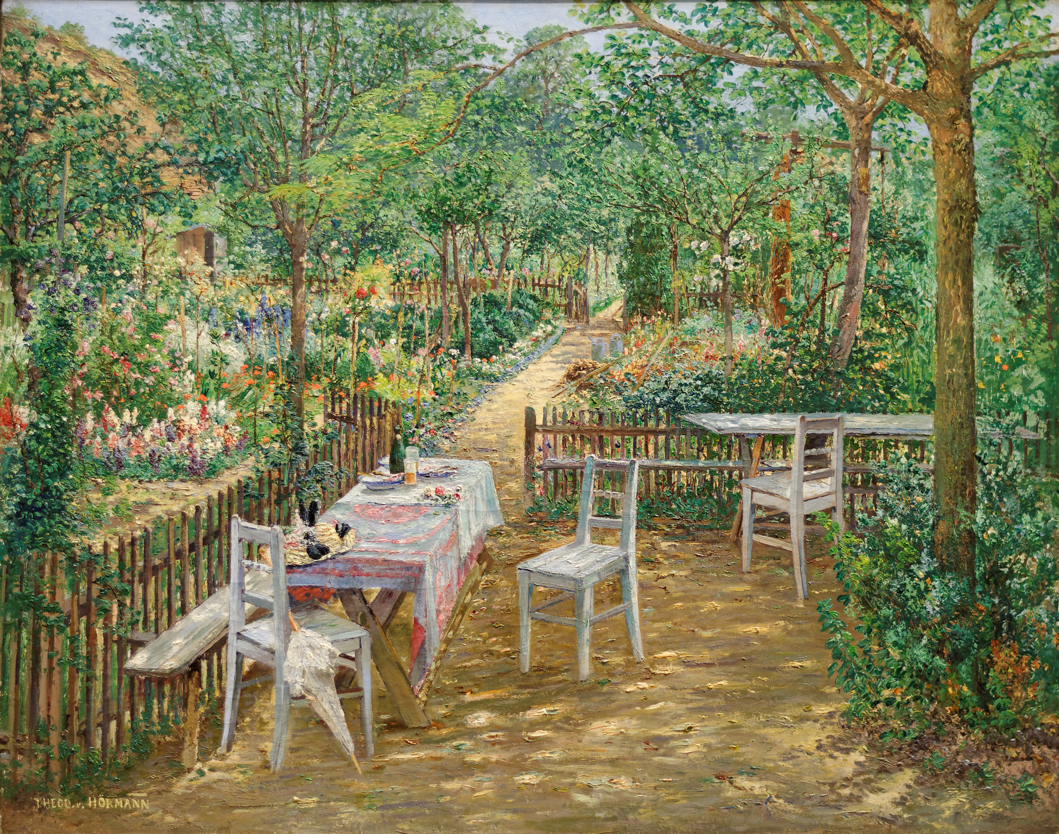 File:Summer in the Garden Theodor von Hörmann.jpg - Wikimedia Commons