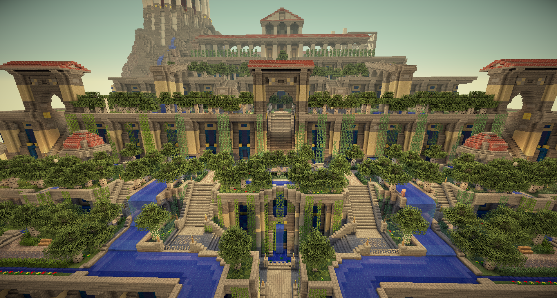 Oh, you know, just the Hanging Gardens of Babylon : Minecraft