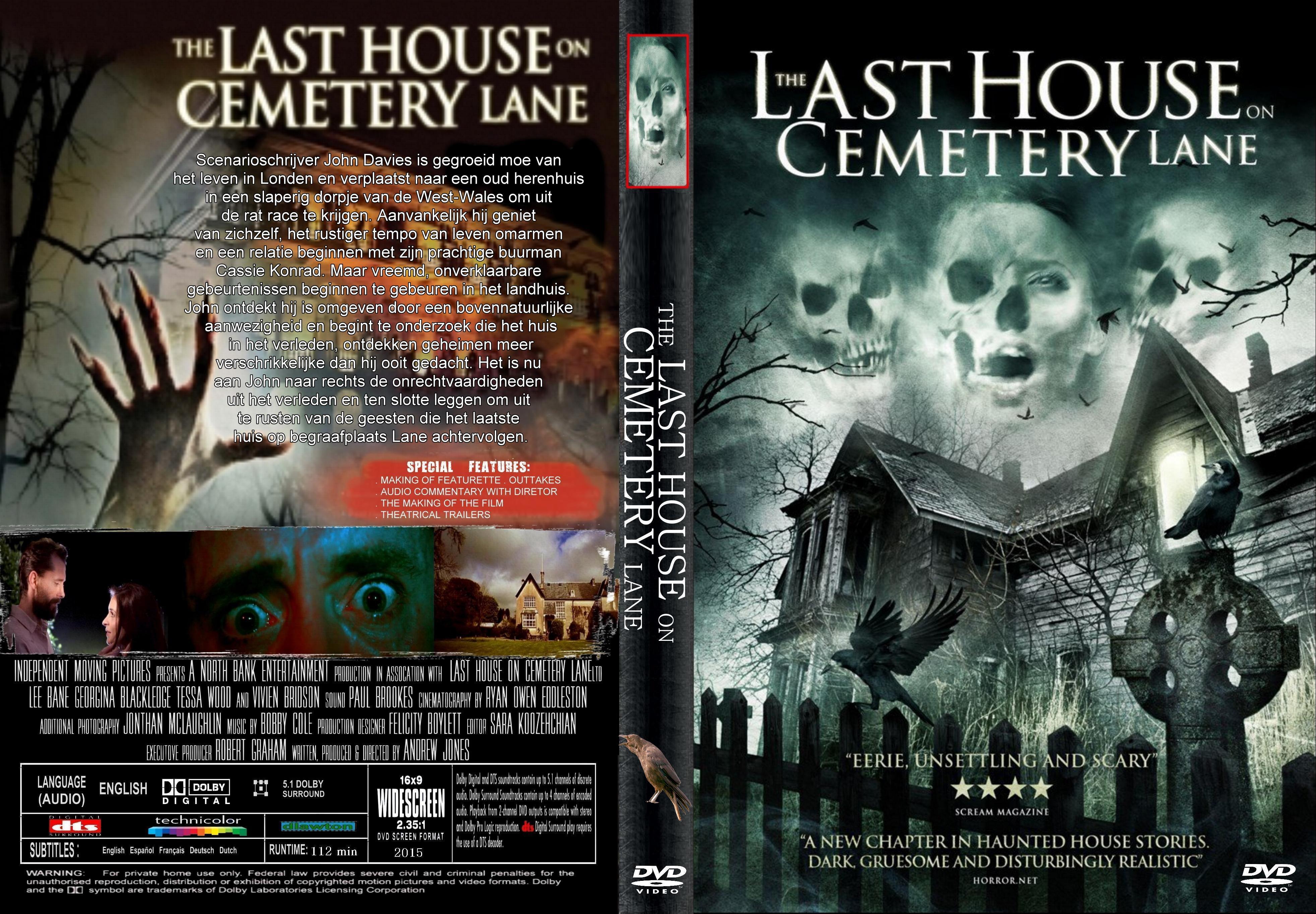 The Last House On Cemetery Lane DVD Cover & Label (2015) Dutch Custom