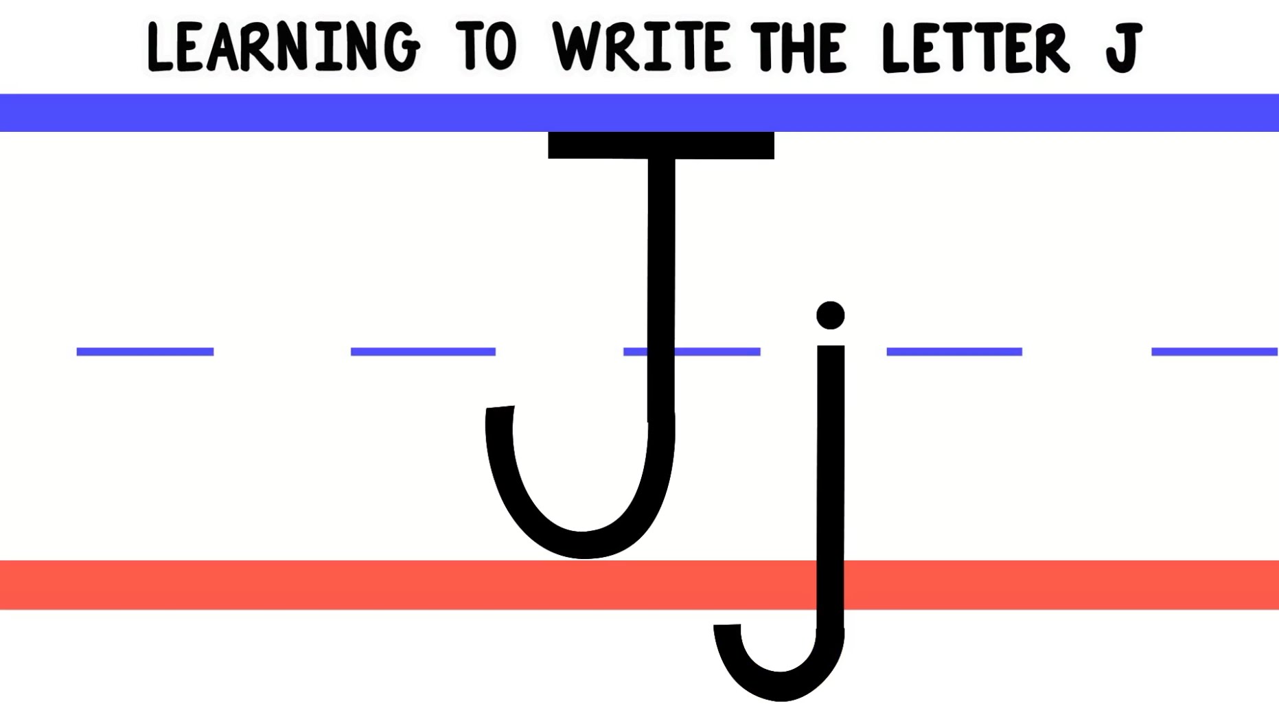 Write the Letter J - ABC Writing for Kids - Alphabet Handwriting by ...