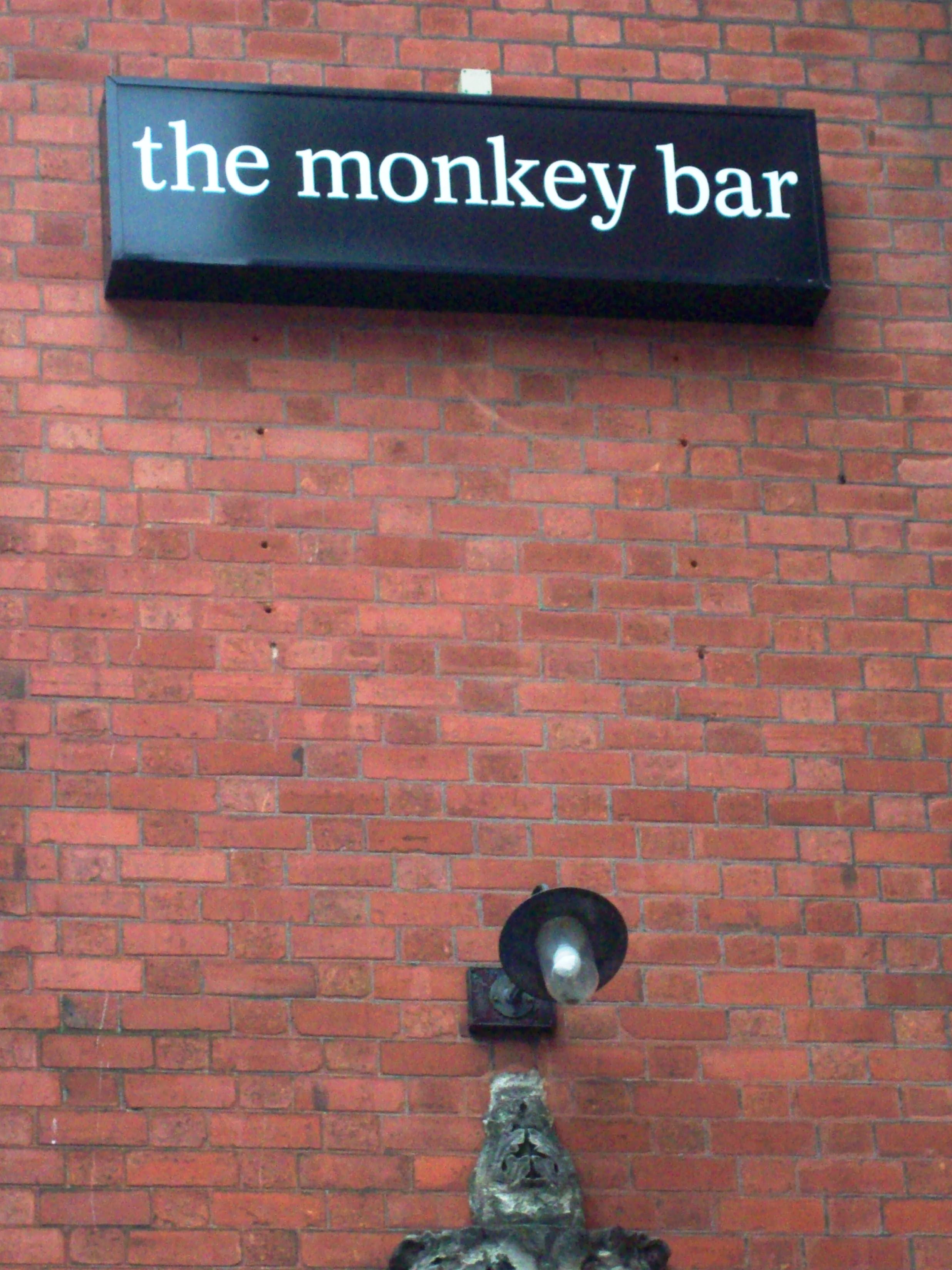 The Monkey Bar, Alcohol, Glass, Sign, School, HQ Photo