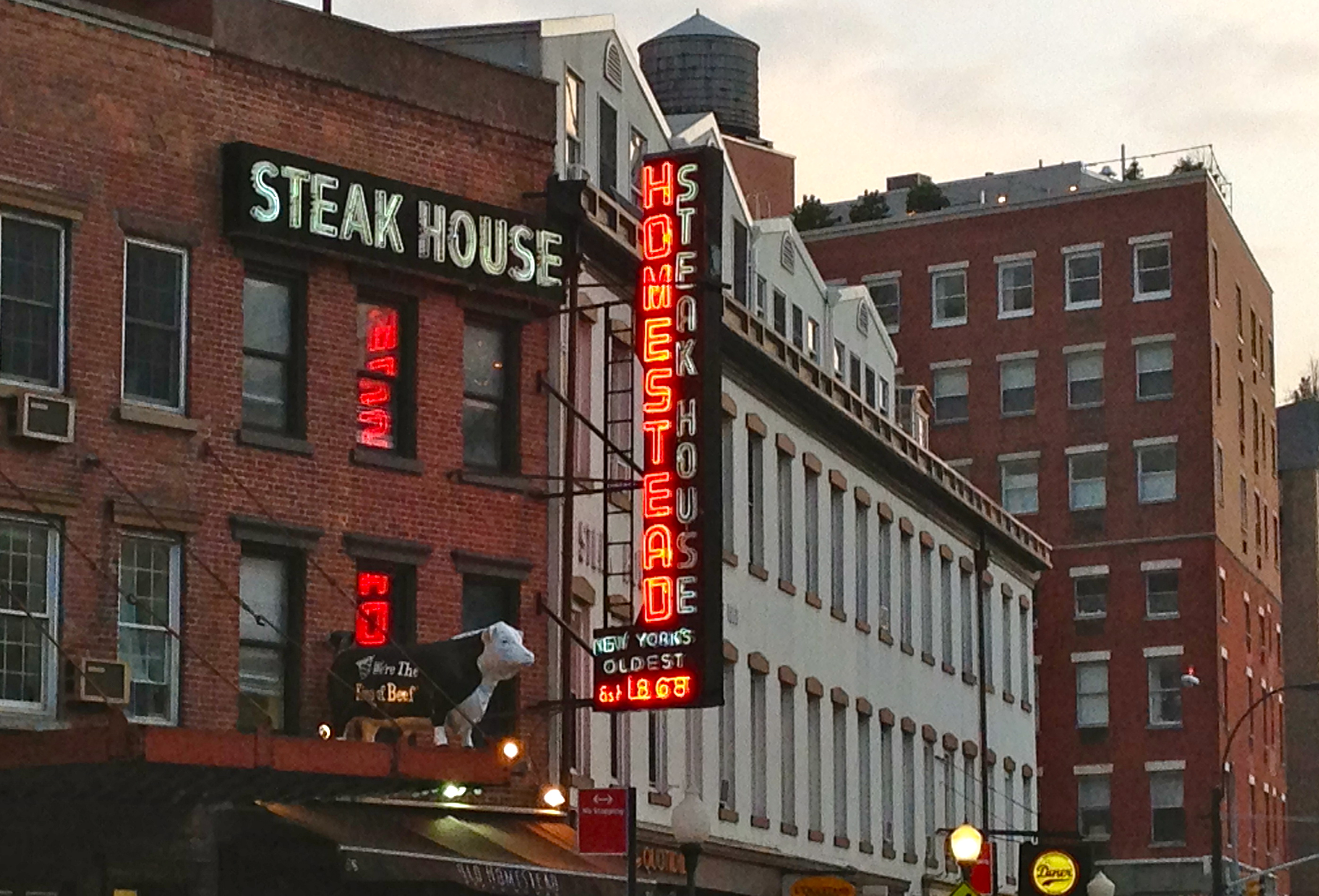 Old Homestead neon sign | Ephemeral New York