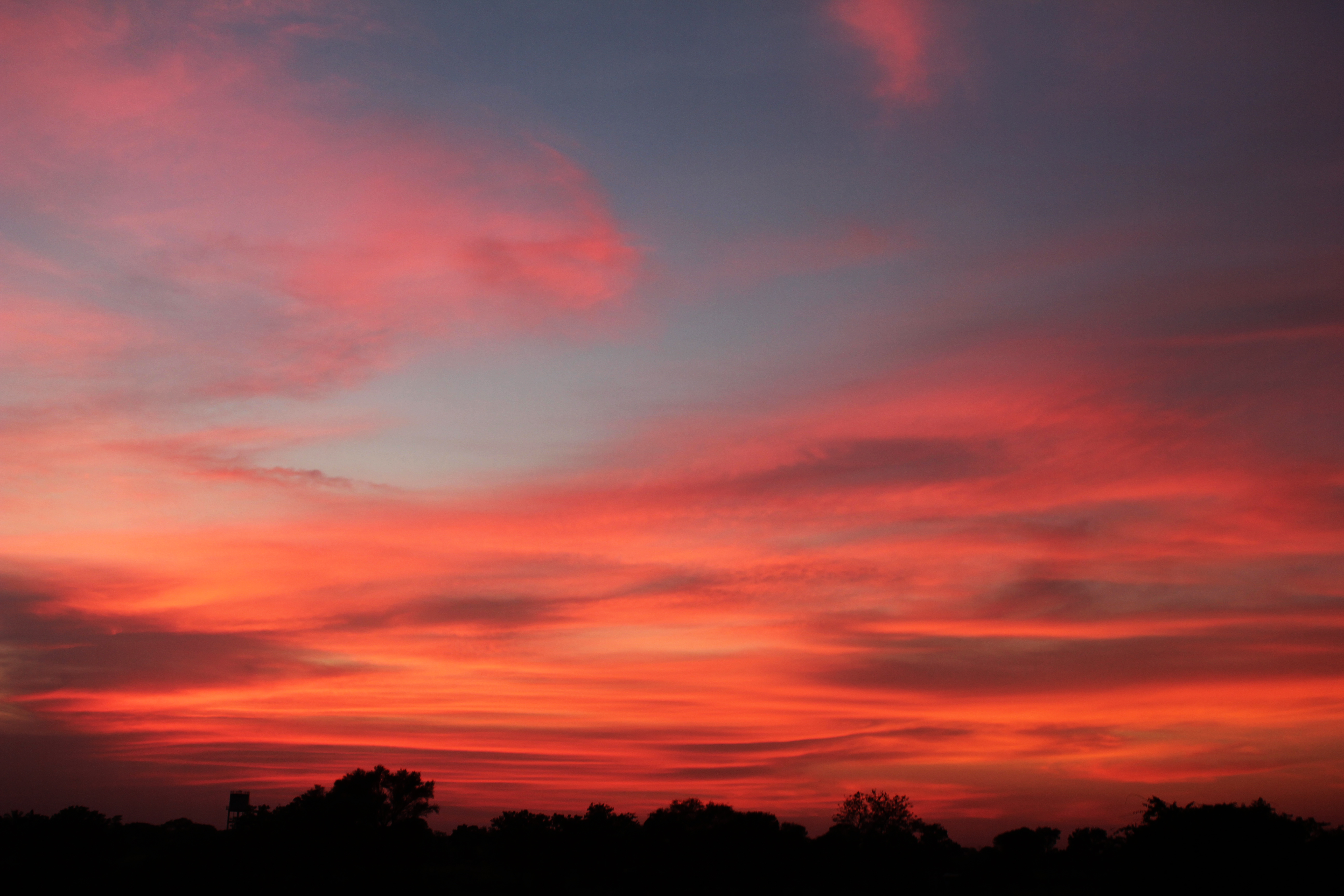 Orange Sky Sunset : Public Domain Pictures