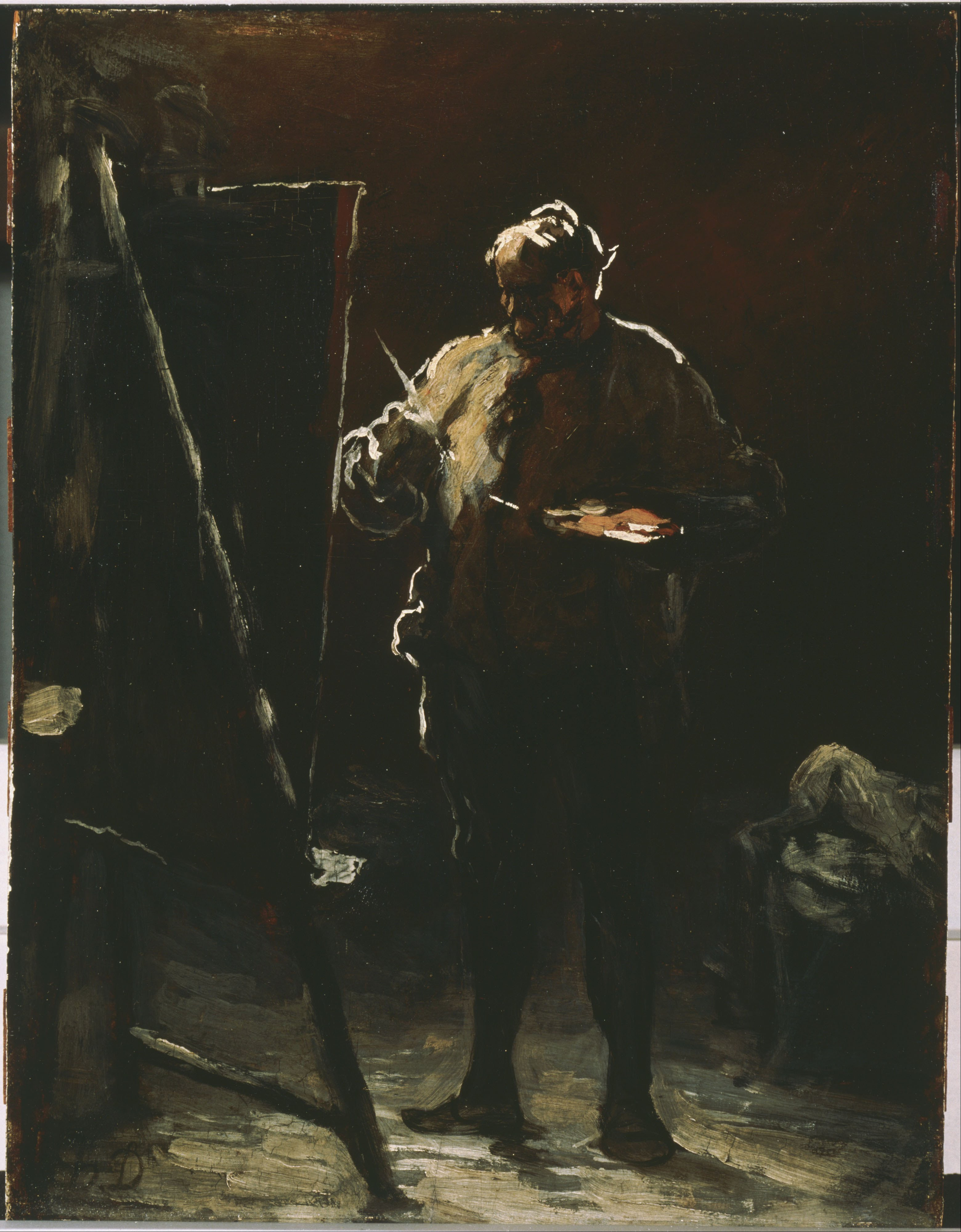File:Honoré Daumier - The Painter at His Easel - Google Art Project ...