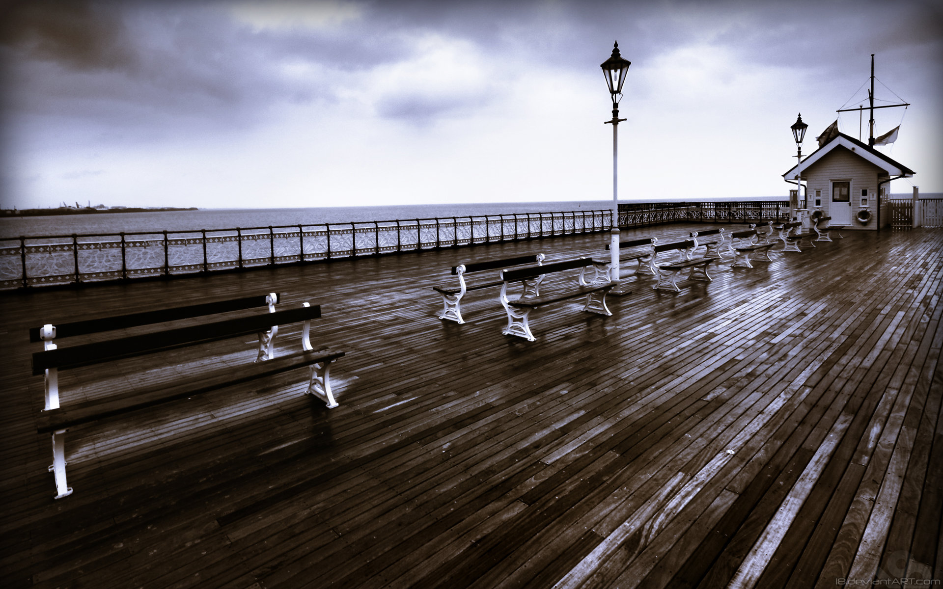 Pouring On The Pier 1920x120 by l8 on DeviantArt