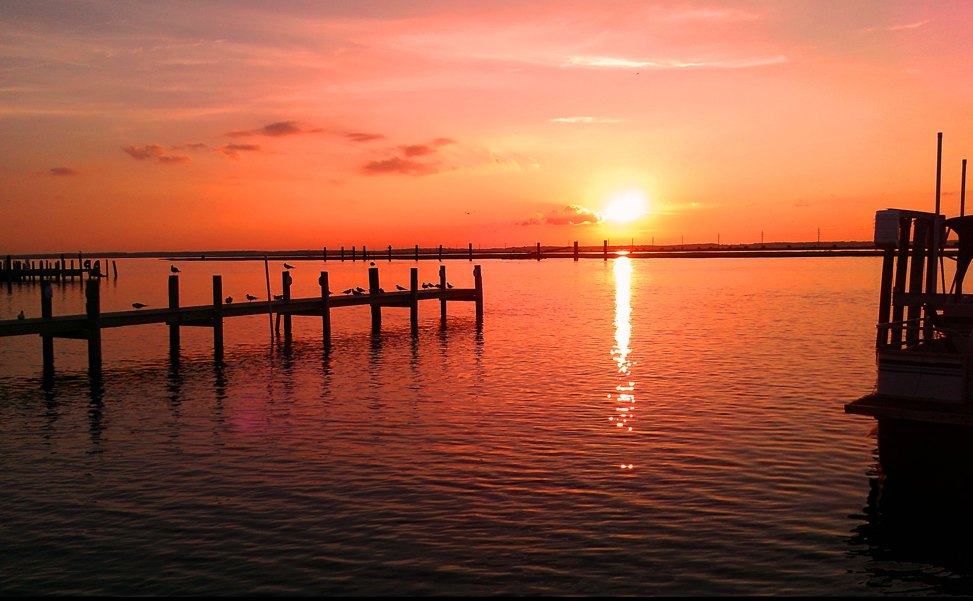 Picalls.com | Beautiful sunset at the pier by Hilary Halliwell.