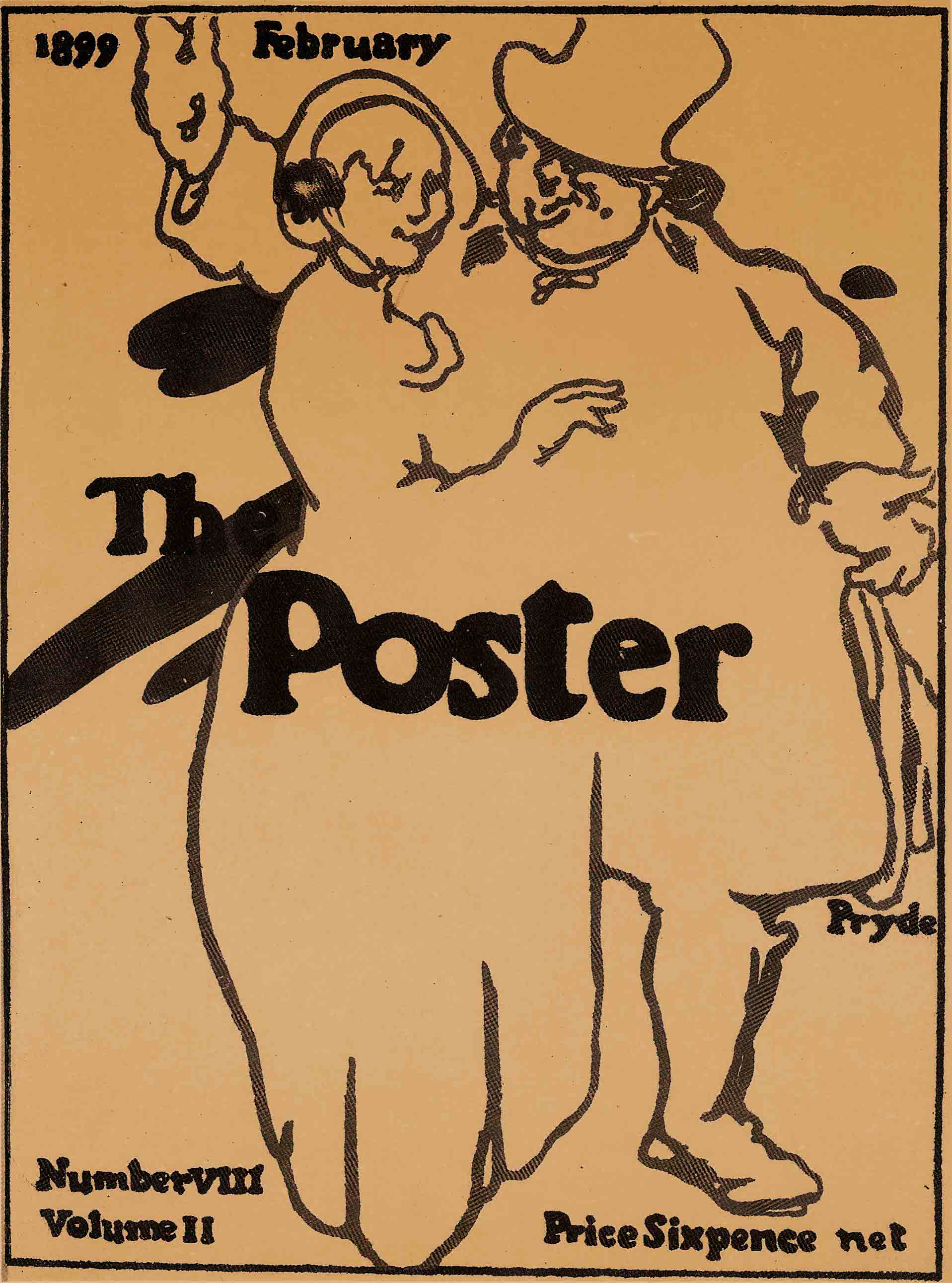 File:James Pryde, cover for The Poster, February 1899.jpg ...