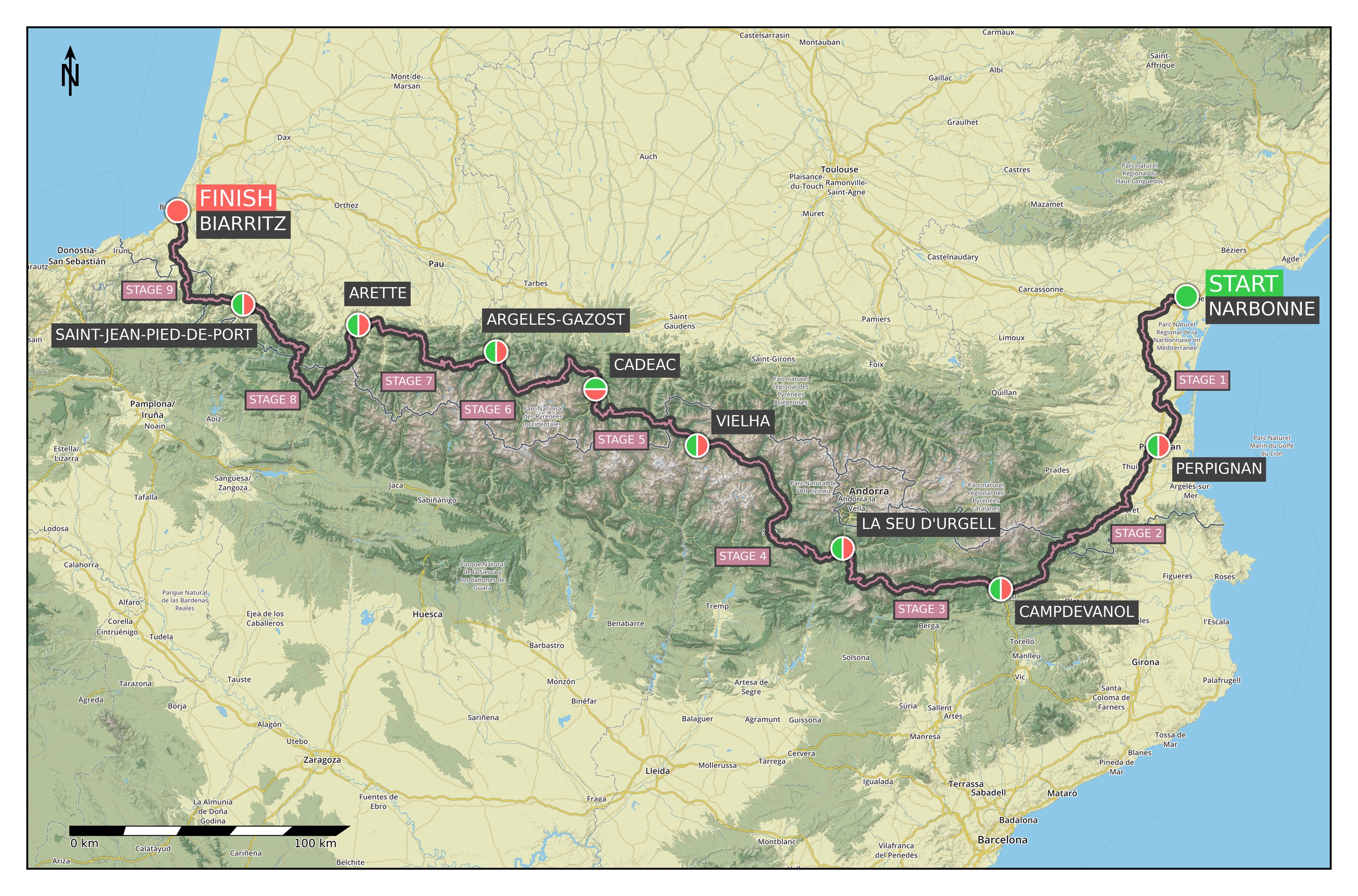 Trans Pyrenees 2016 – The Route | [papics.eu]
