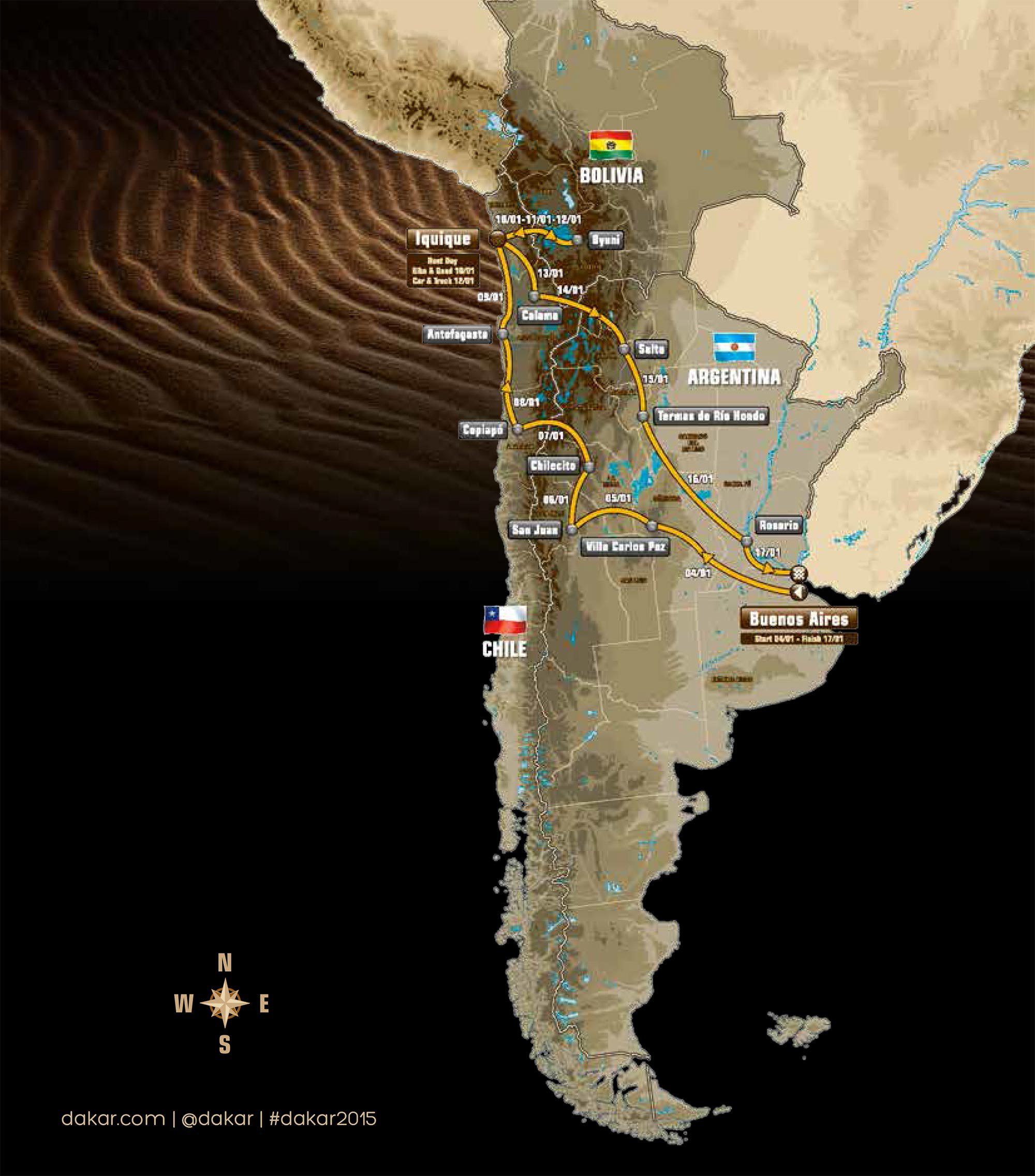 2015 Dakar Rally Details Revealed - Asphalt & Rubber