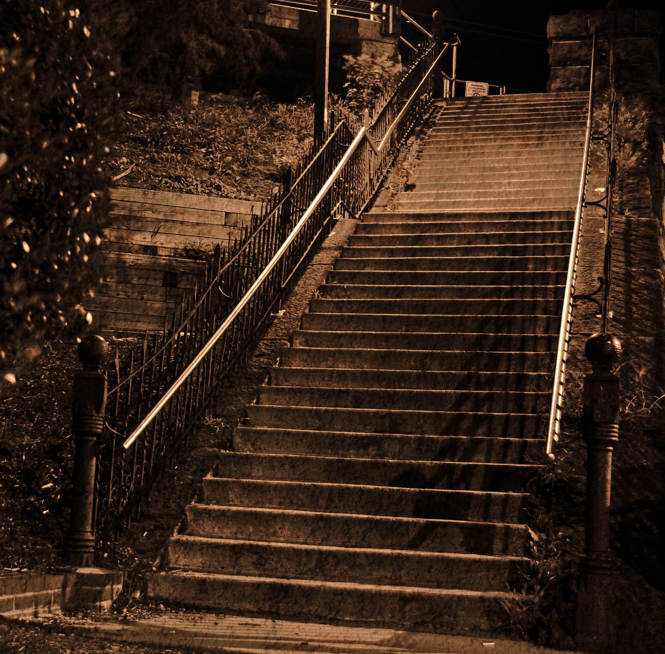 at the stairs | Trask Avenue