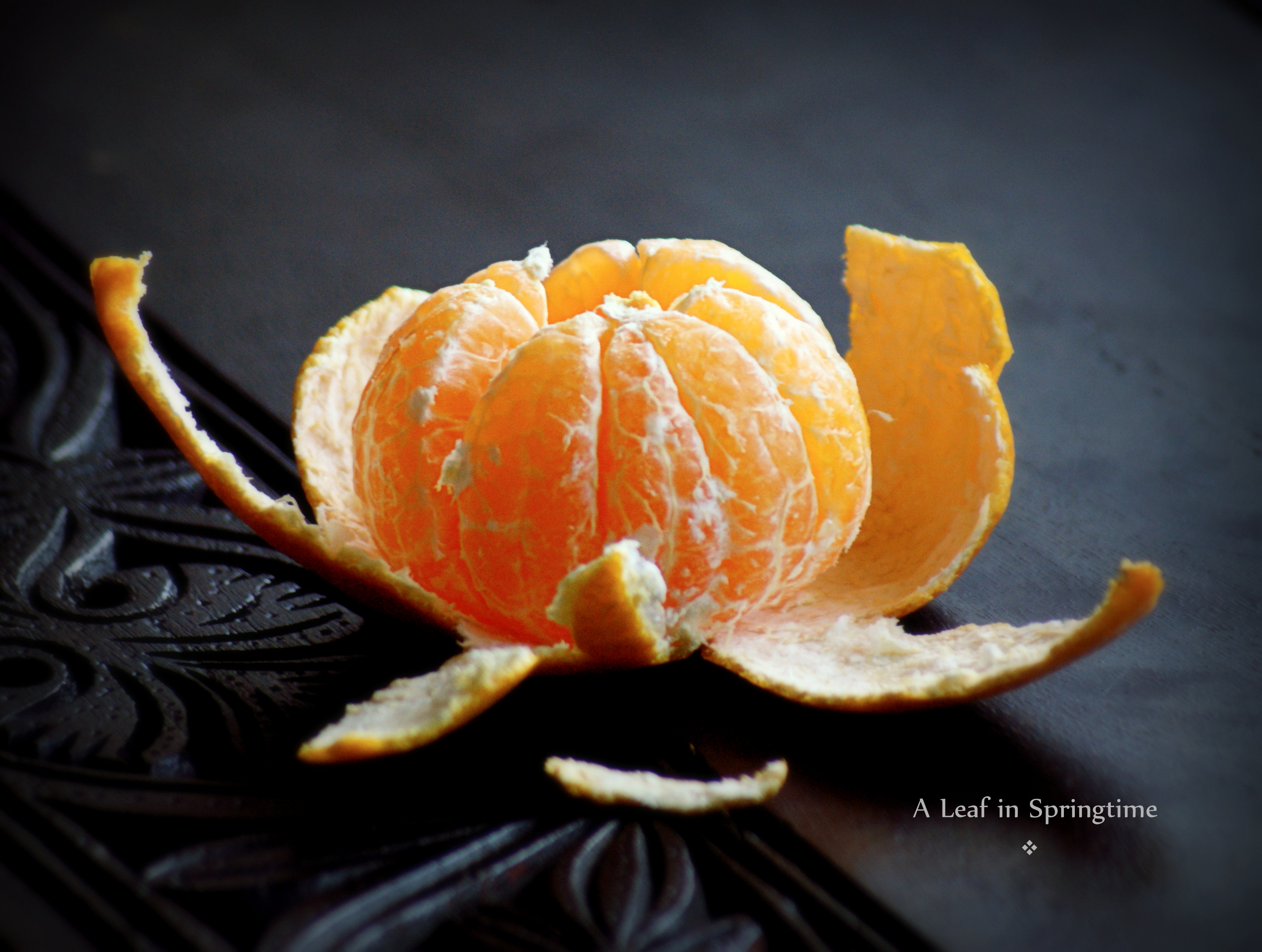 Tangerine of Mindfulness | A Leaf in Springtime