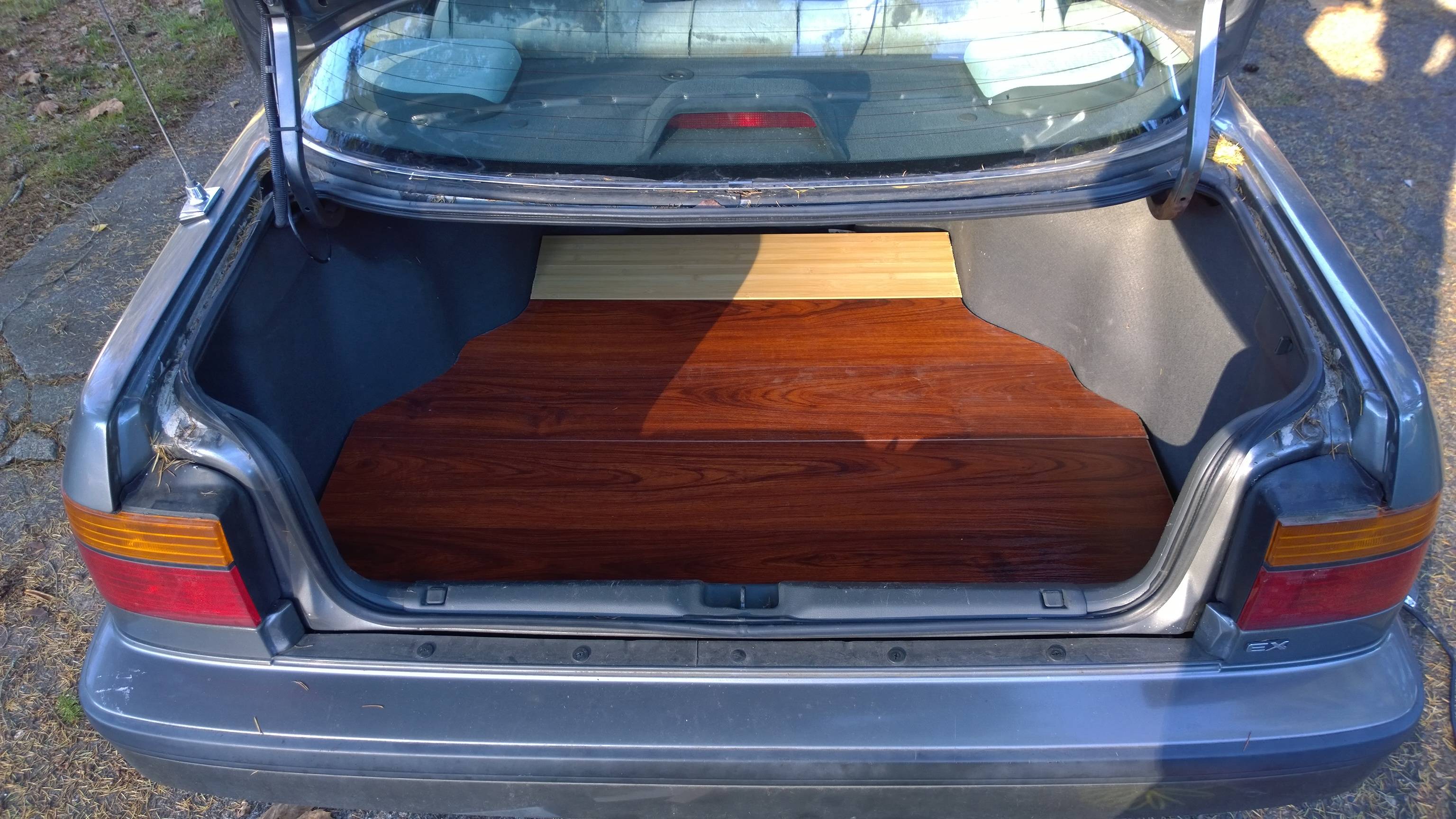 Replaced the Trunk Floor on my '90 Accord with Bamboo/Wood Laminate ...