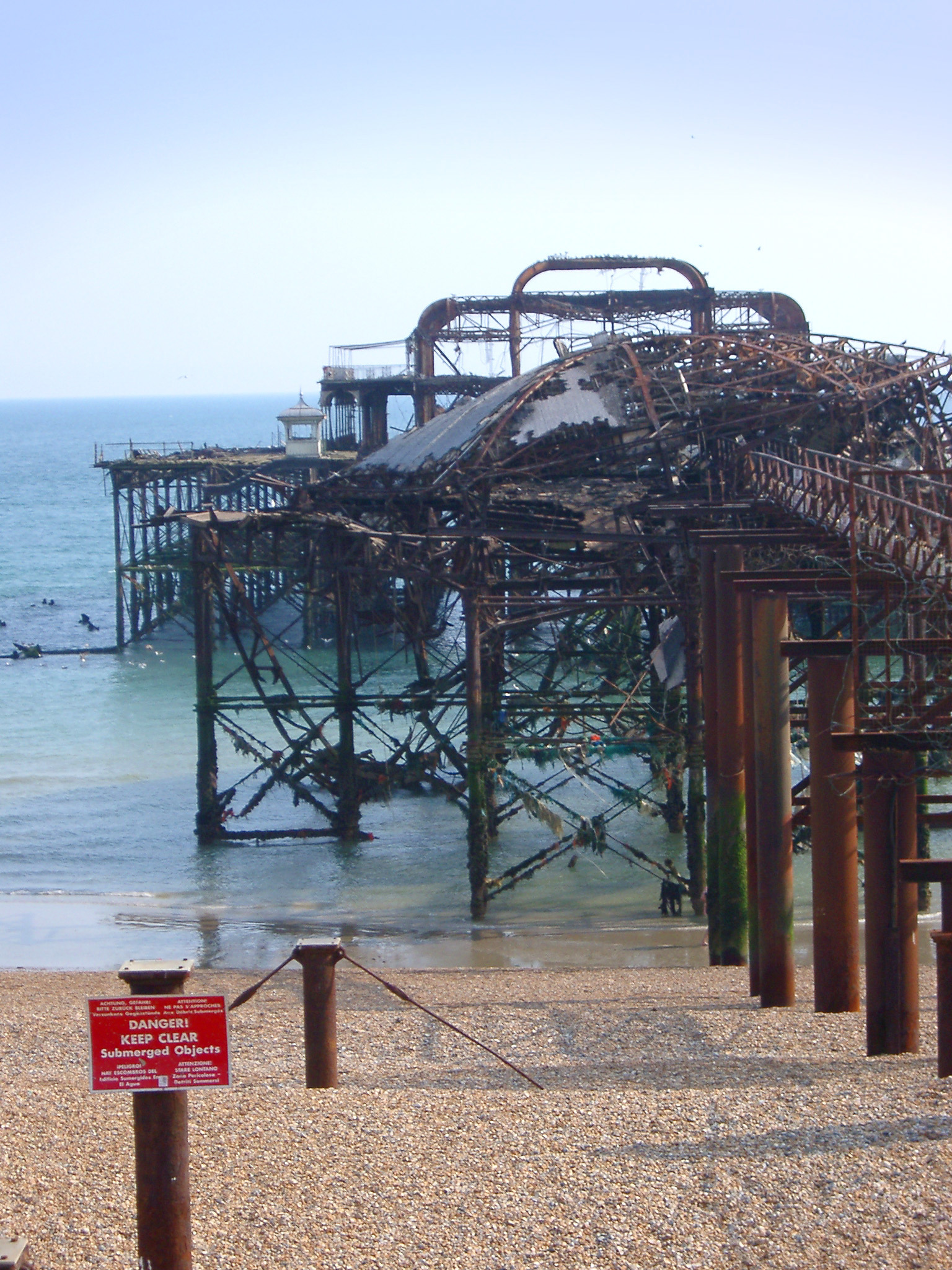 Free Stock photo of Fire damaged ruins of the old Brighton Pier ...