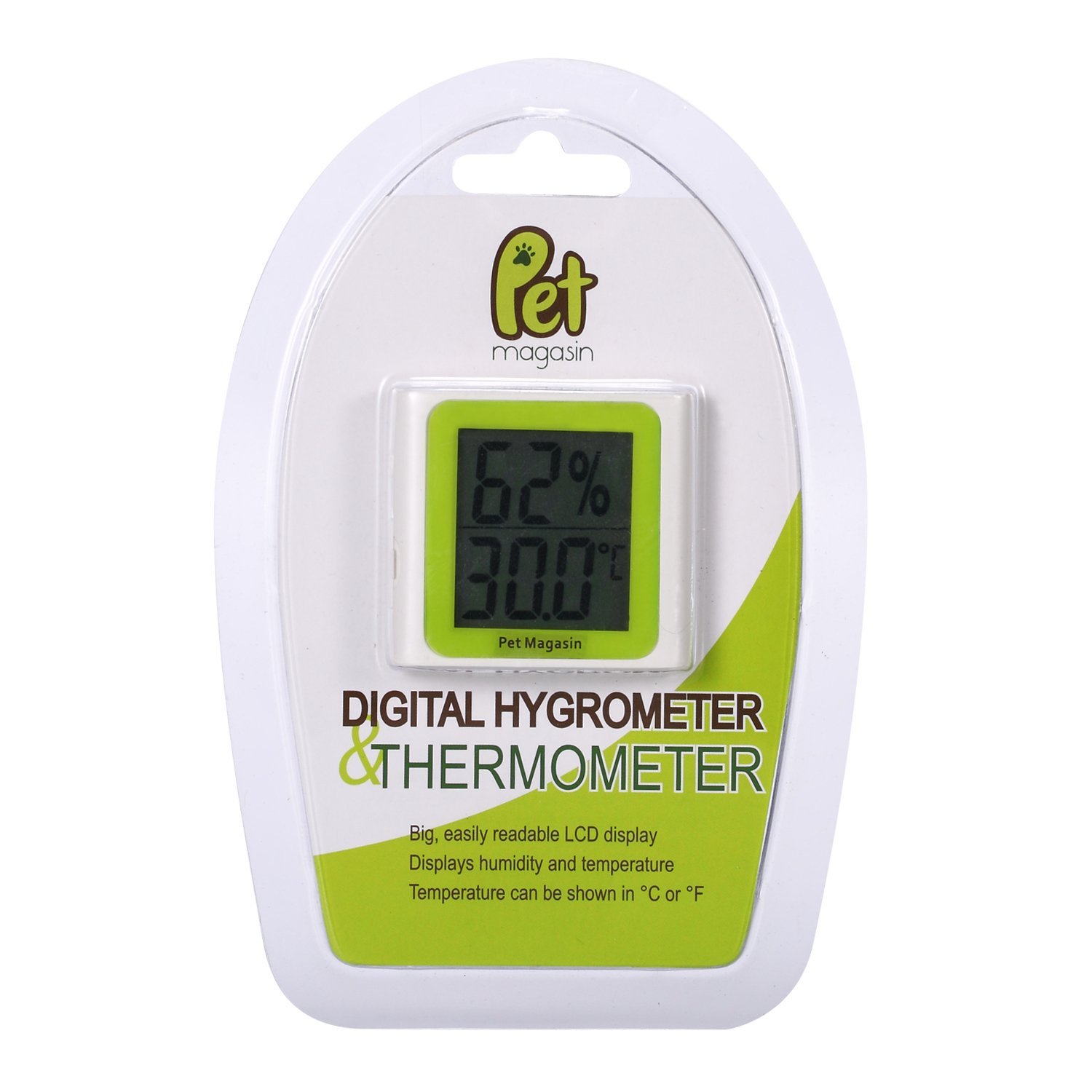 Amazon.com : Pet Magasin Digital Thermometer and Hygrometer [Battery ...