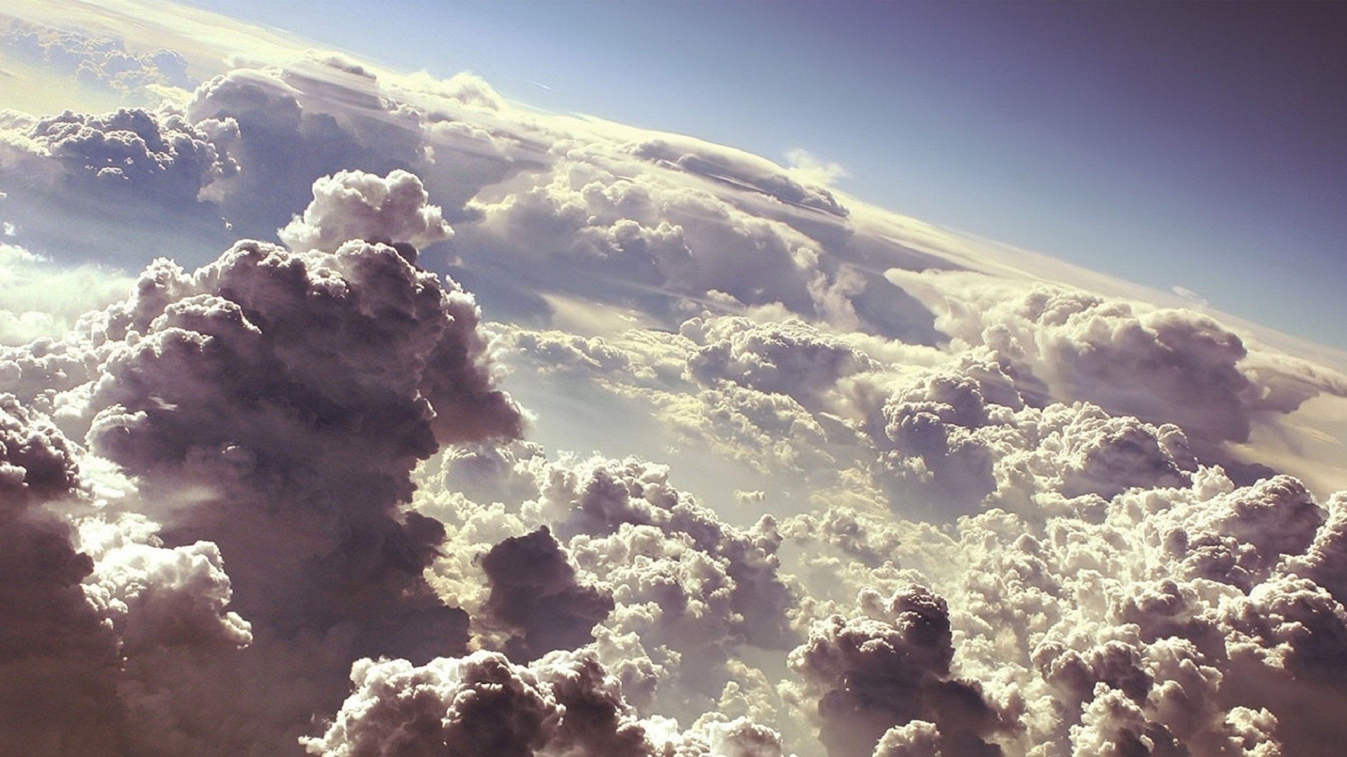 Thick clouds over the earth wallpapers and images - wallpapers ...