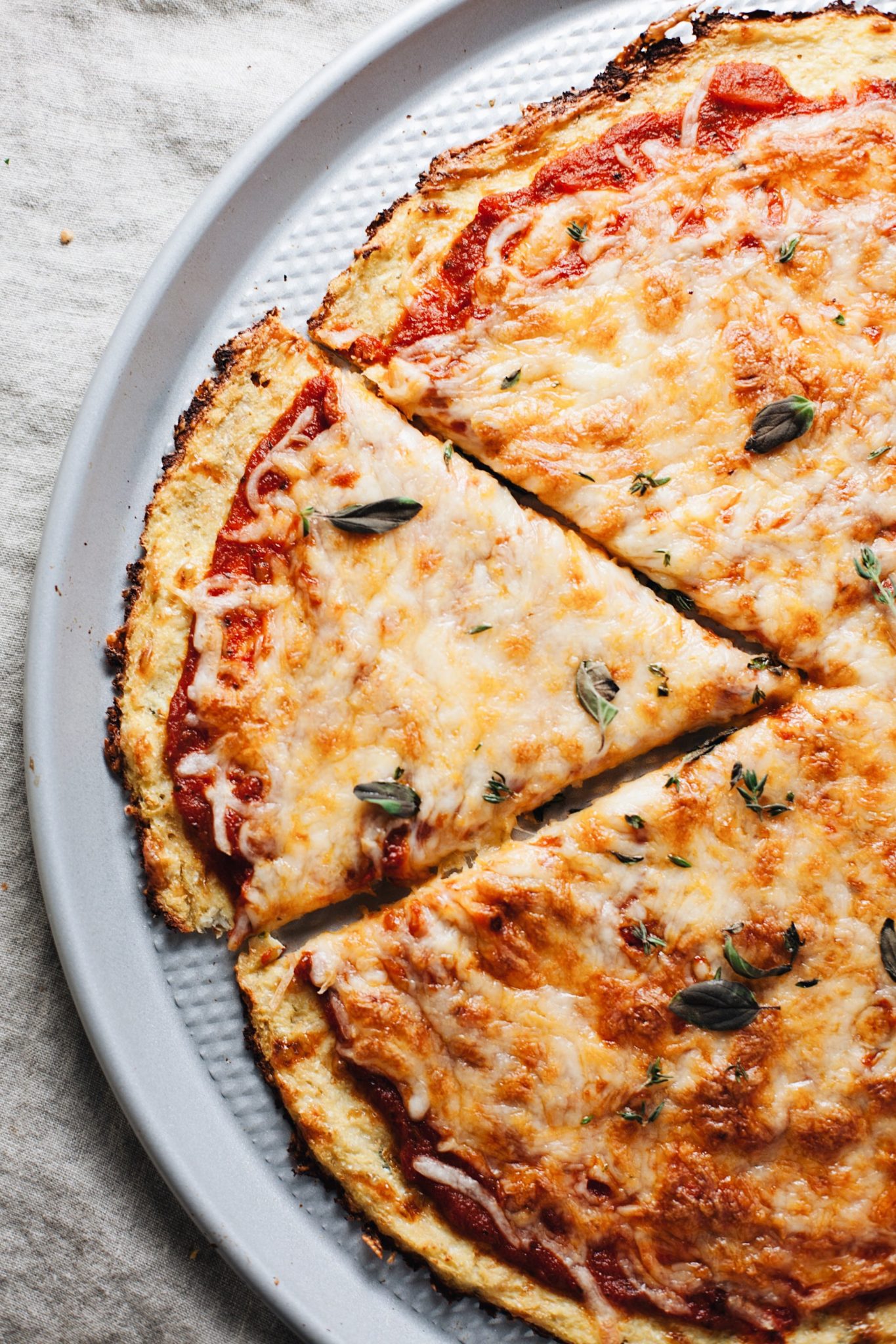 Thin Cauliflower Pizza Crust Recipe | A Simple Palate