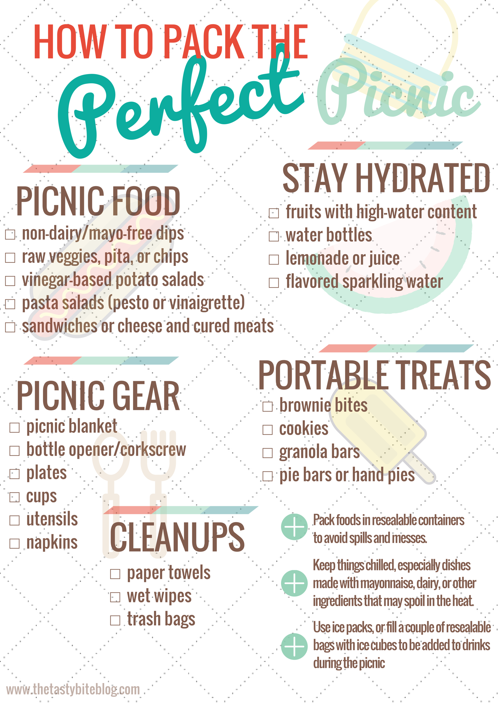 How To Pack the Perfect Picnic - The Tasty Bite