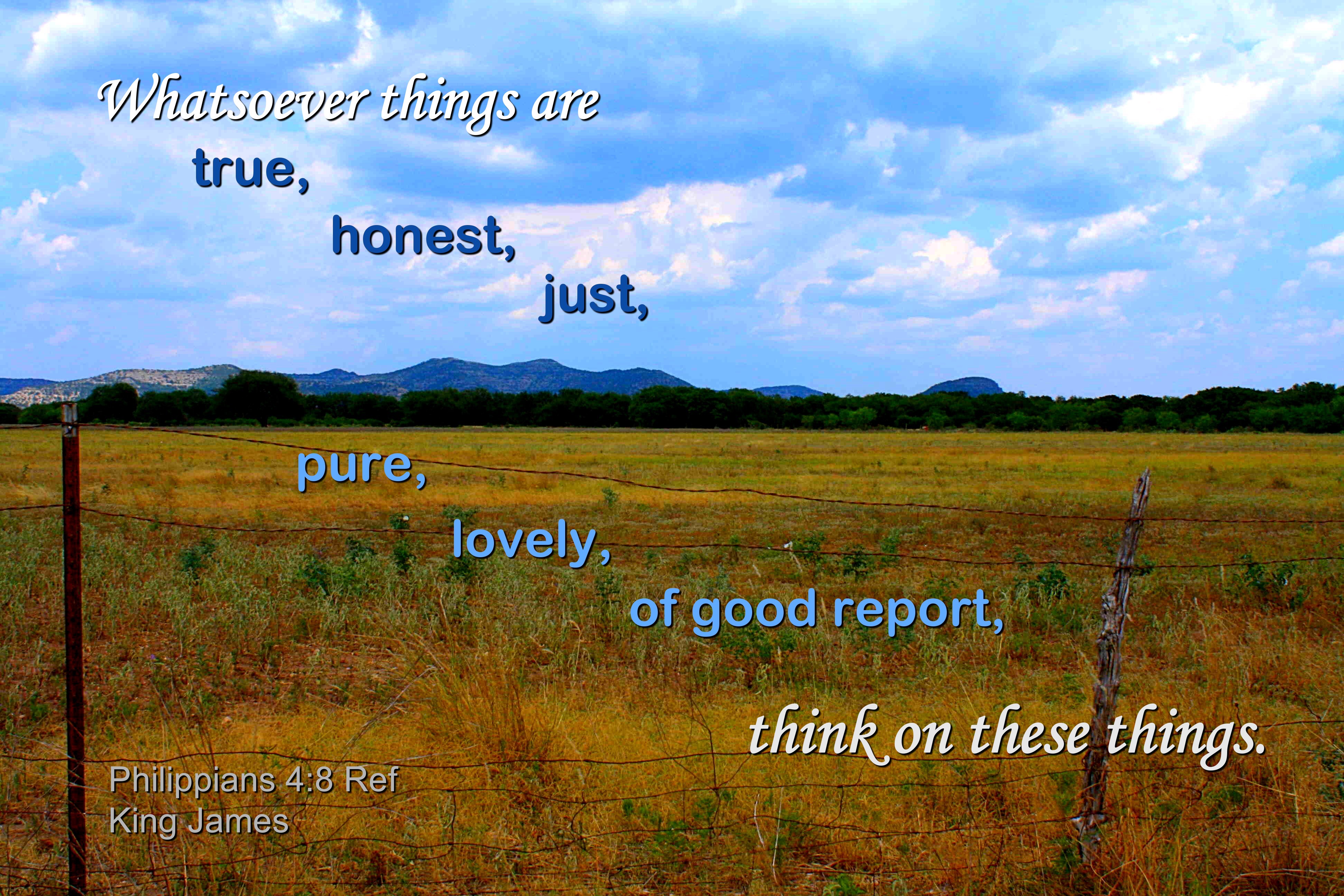 Think on these things photo