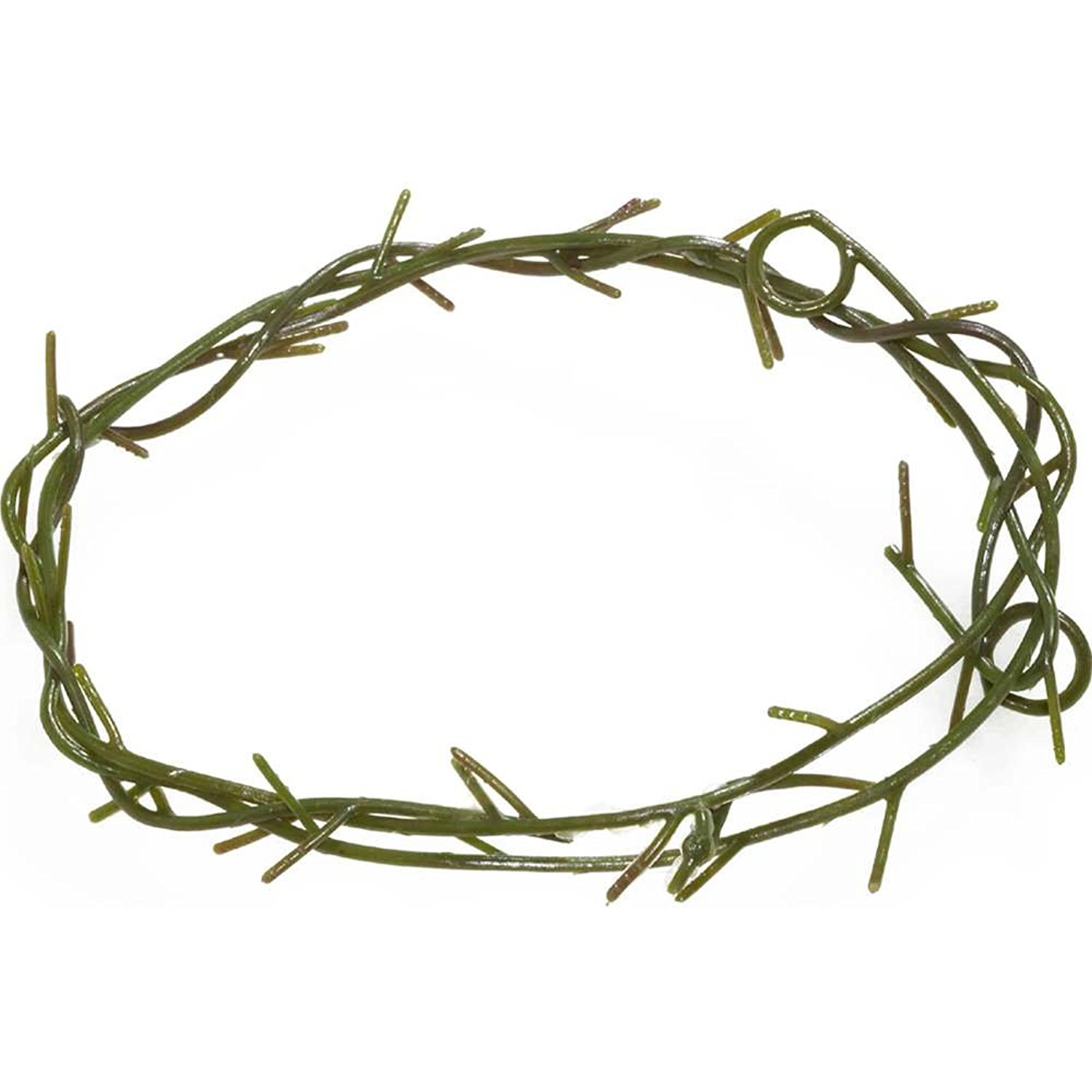 Amazon.com: Jesus Thorn Crown Costume Accessory, Brown, One Size ...