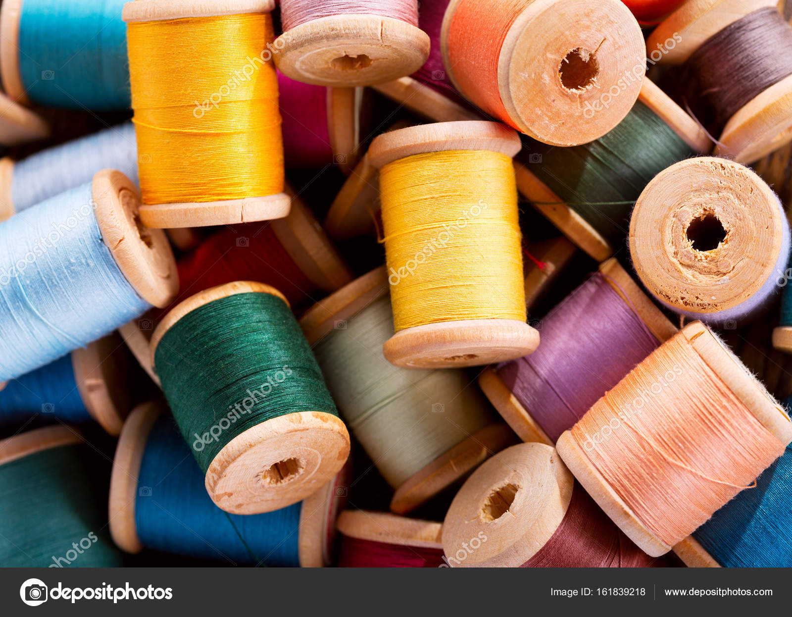 colorful thread spools — Stock Photo © Nitrub #161839218