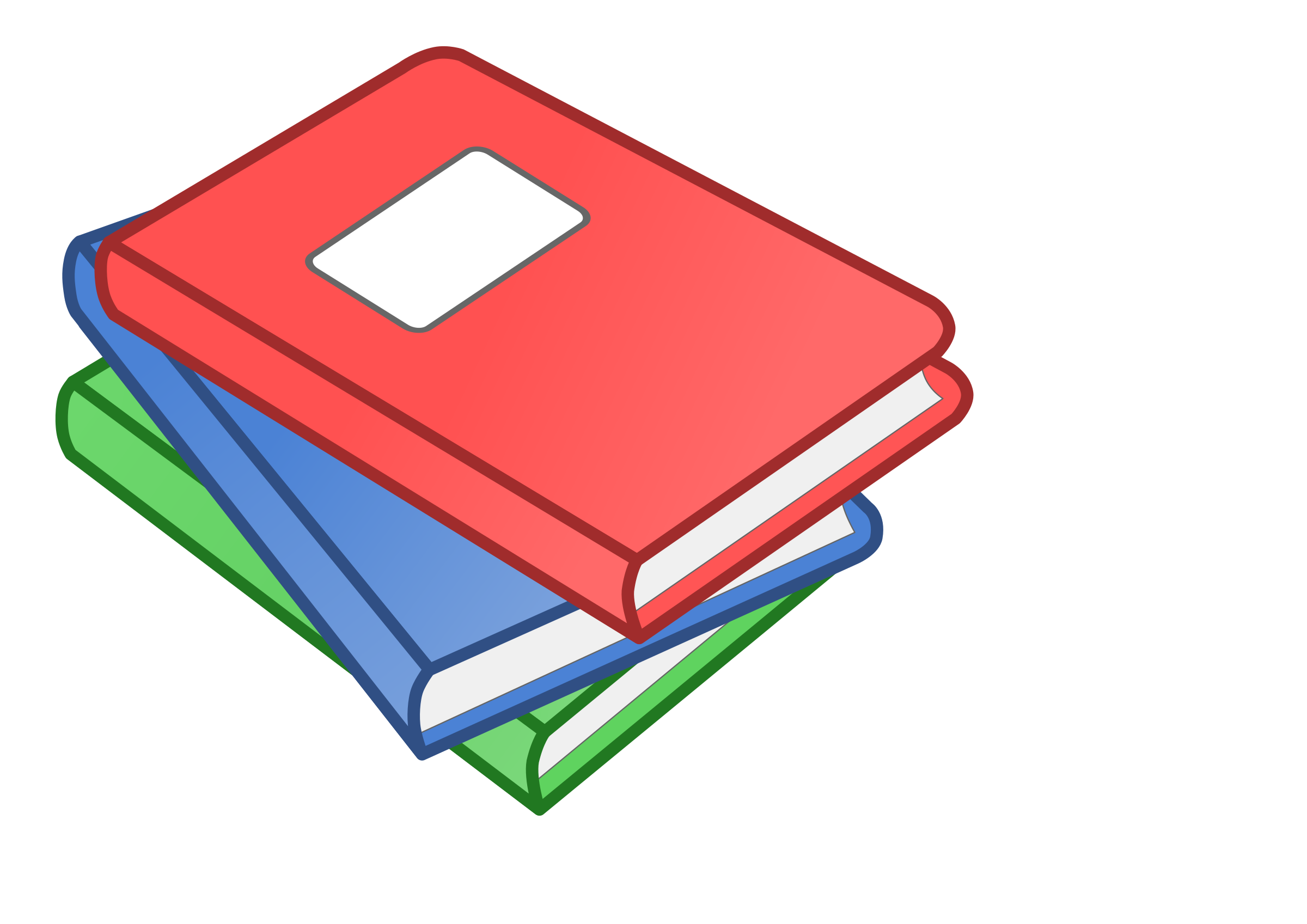 Clipart - Stack of three books