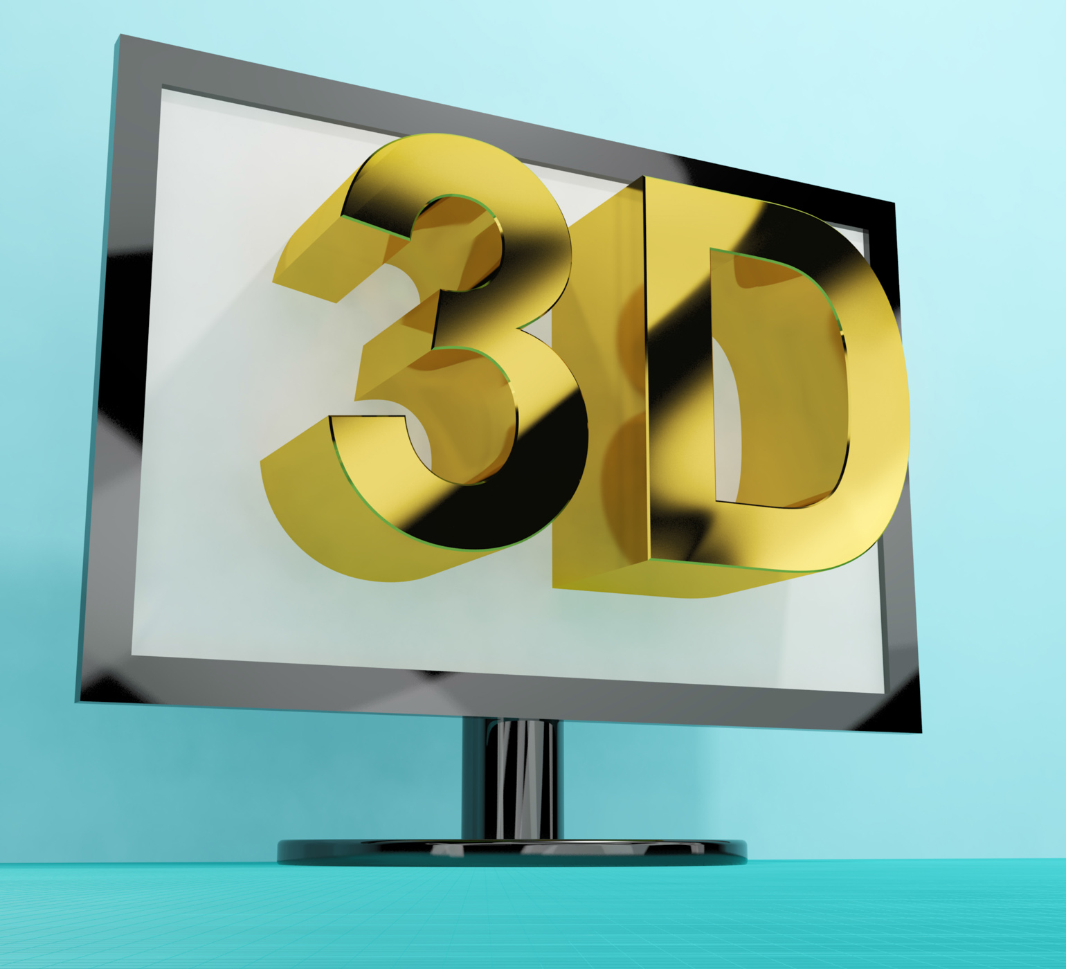 Three dimensional television or 3d hd tvs photo