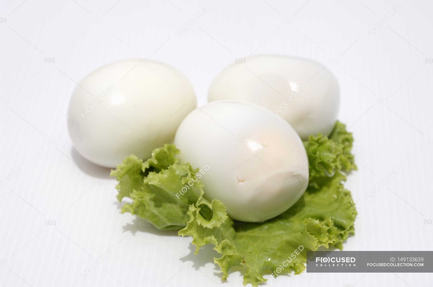 Three hard-boiled eggs — Stock Photo | #149133639
