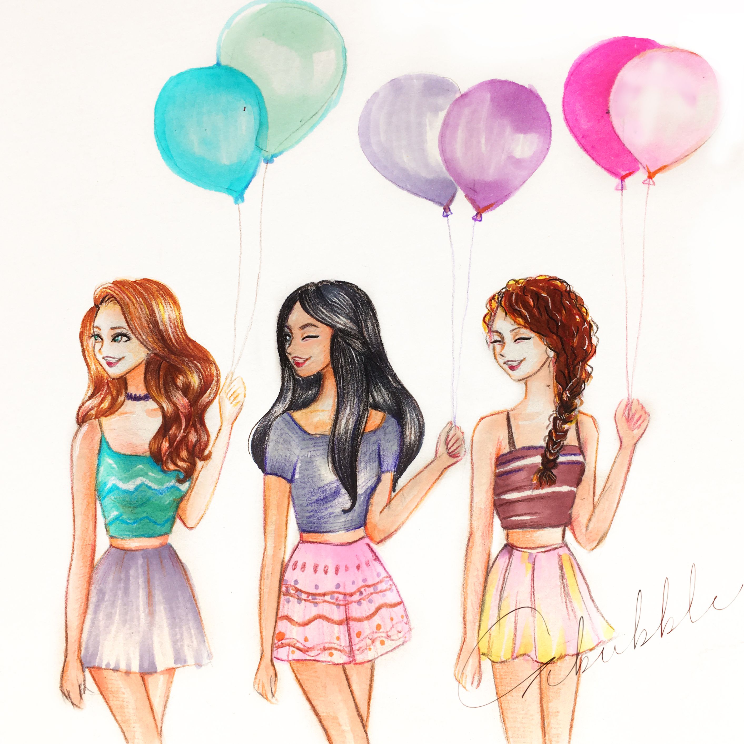 Balloon | Best Friends Forever | Pinterest | Drawings, Bff and ...