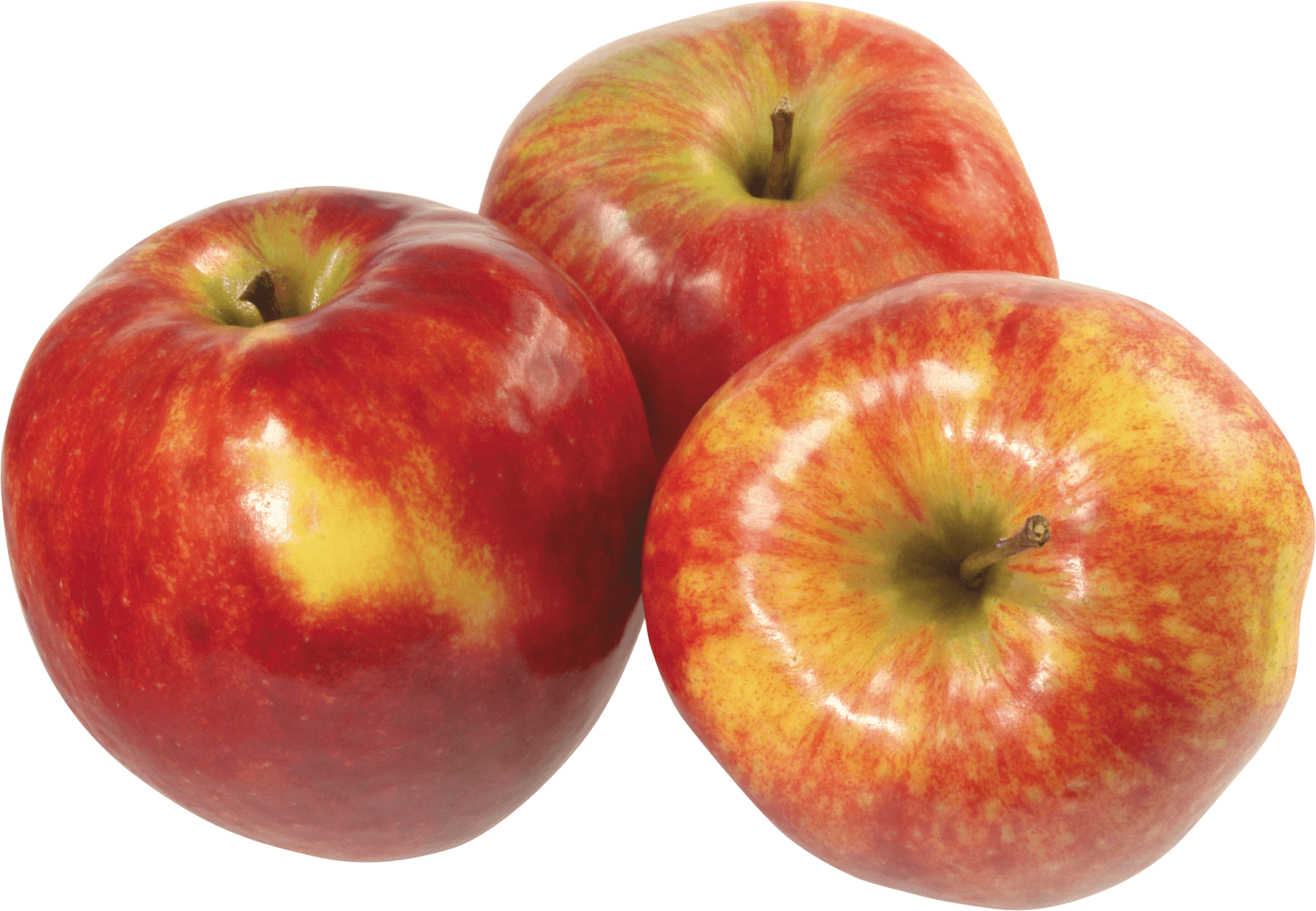 Three Red Apples transparent PNG - StickPNG