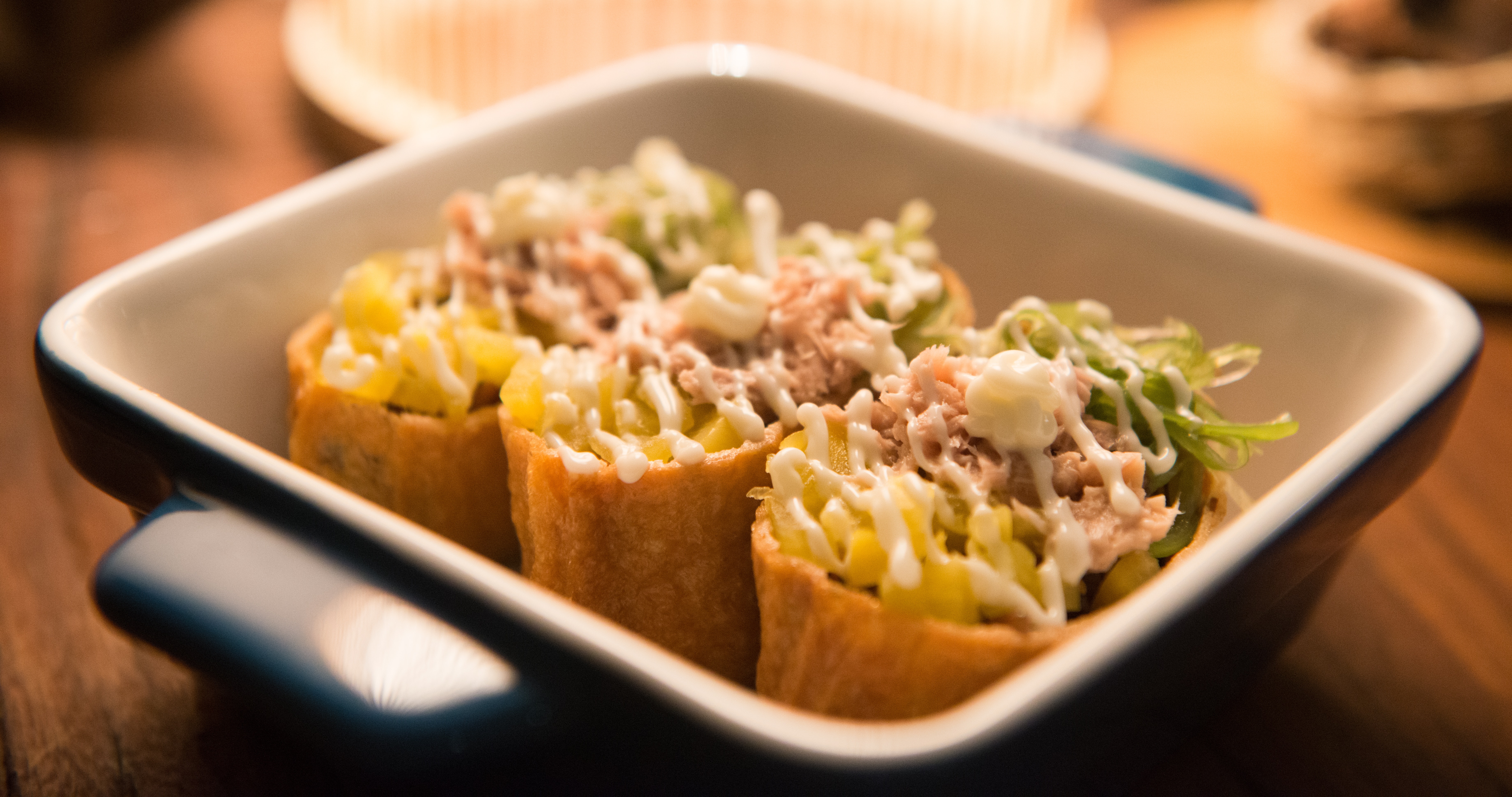 Three Tacos on Black And White Ceramic Bowl, Healthy, Vegetable, Tasty, Still life, HQ Photo