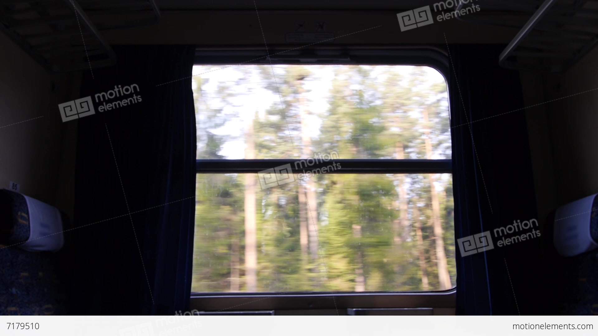 View Through The Window Of The Train Stock video footage | 7179510