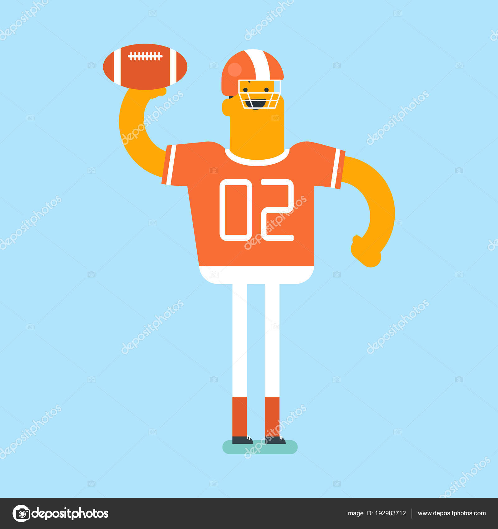 Caucasian white rugby player throwing the ball. — Stock Vector ...