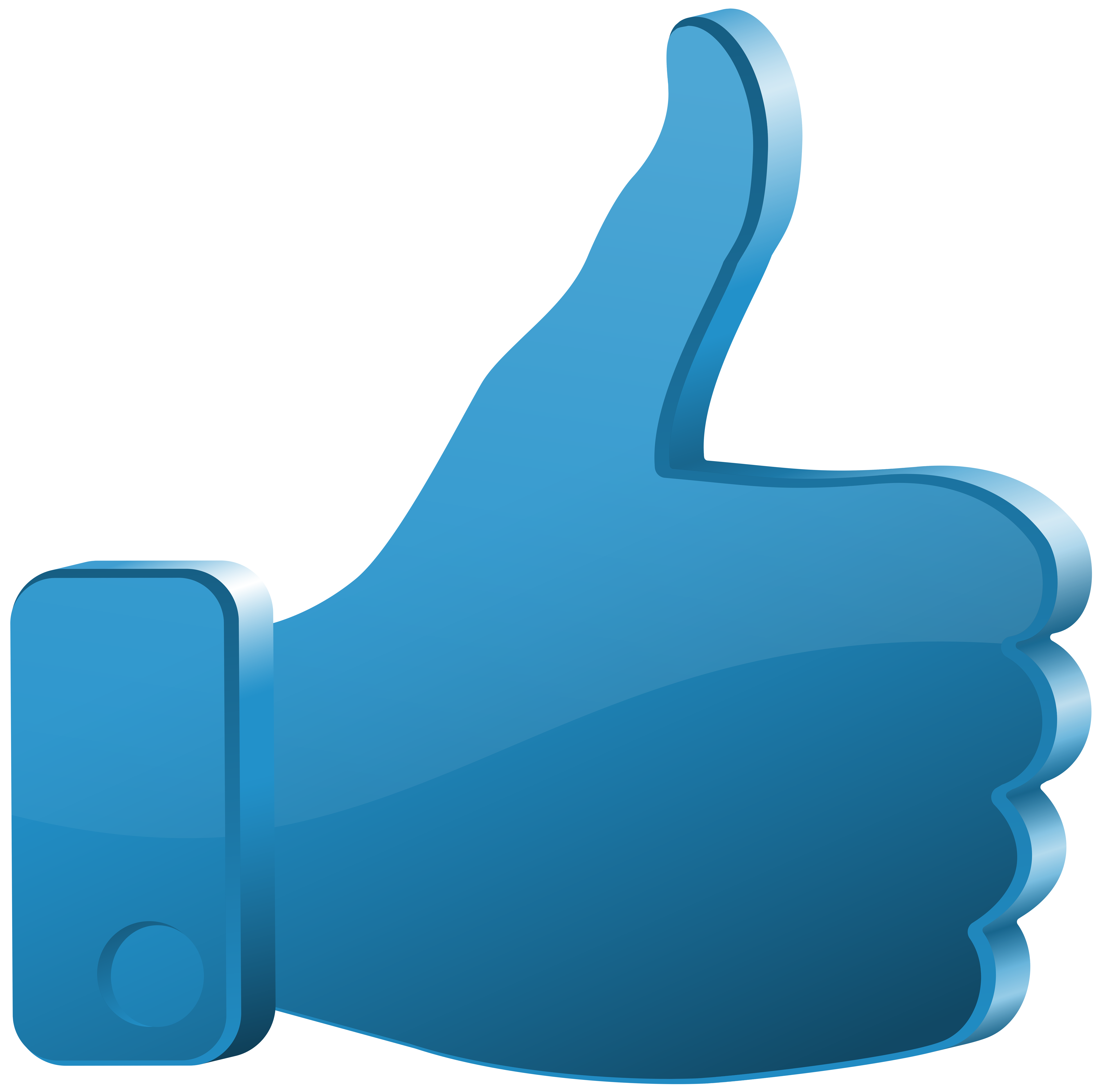 Thumbs Up Blue Transparent Clip Art PNG Image | Gallery ...