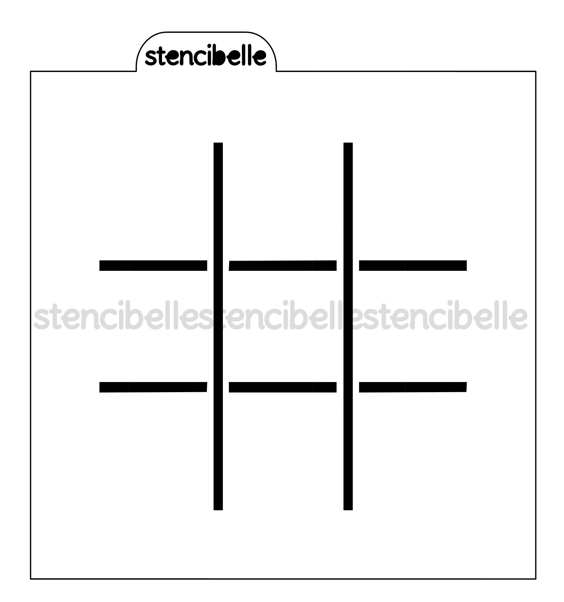 Tic Tac Toe Stencil - 4 Sizes available – stencibelle