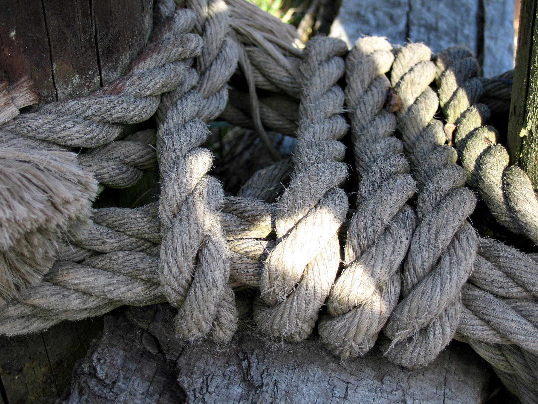 Tied rope