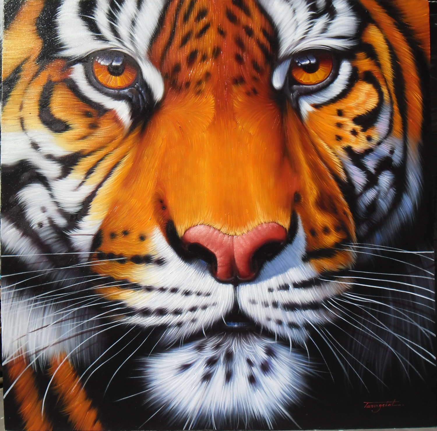 Tiger painting oil painting on canvas 40X40