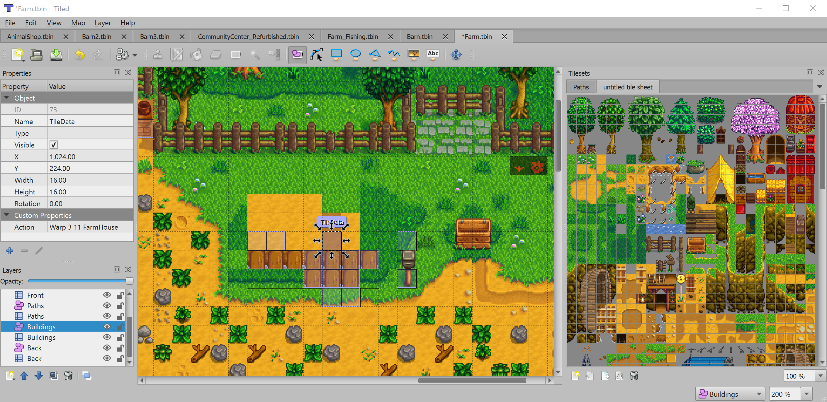 Stardew Valley Modding Update and Other Stuff - Tiled Map Editor by ...