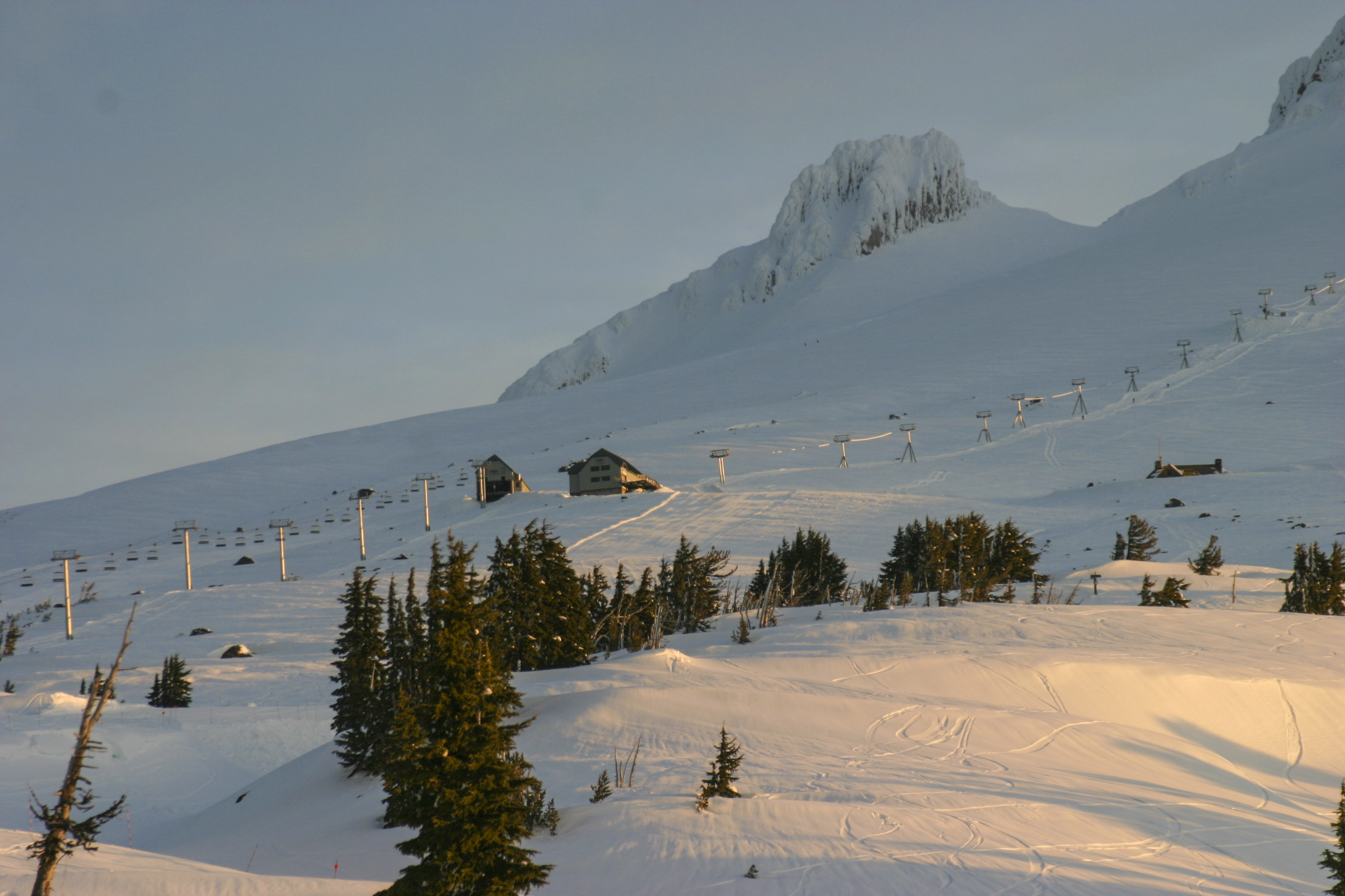 Timberline lodge, ski lift, oregon photo