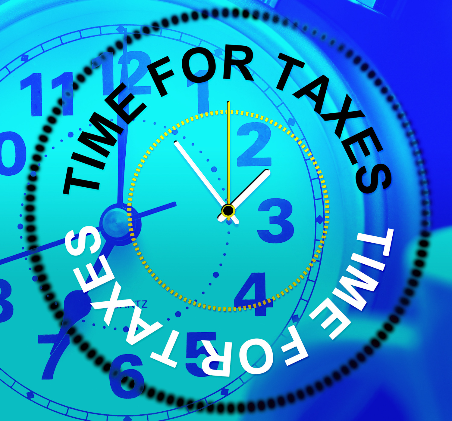 Time for taxes means finance excise and levy photo