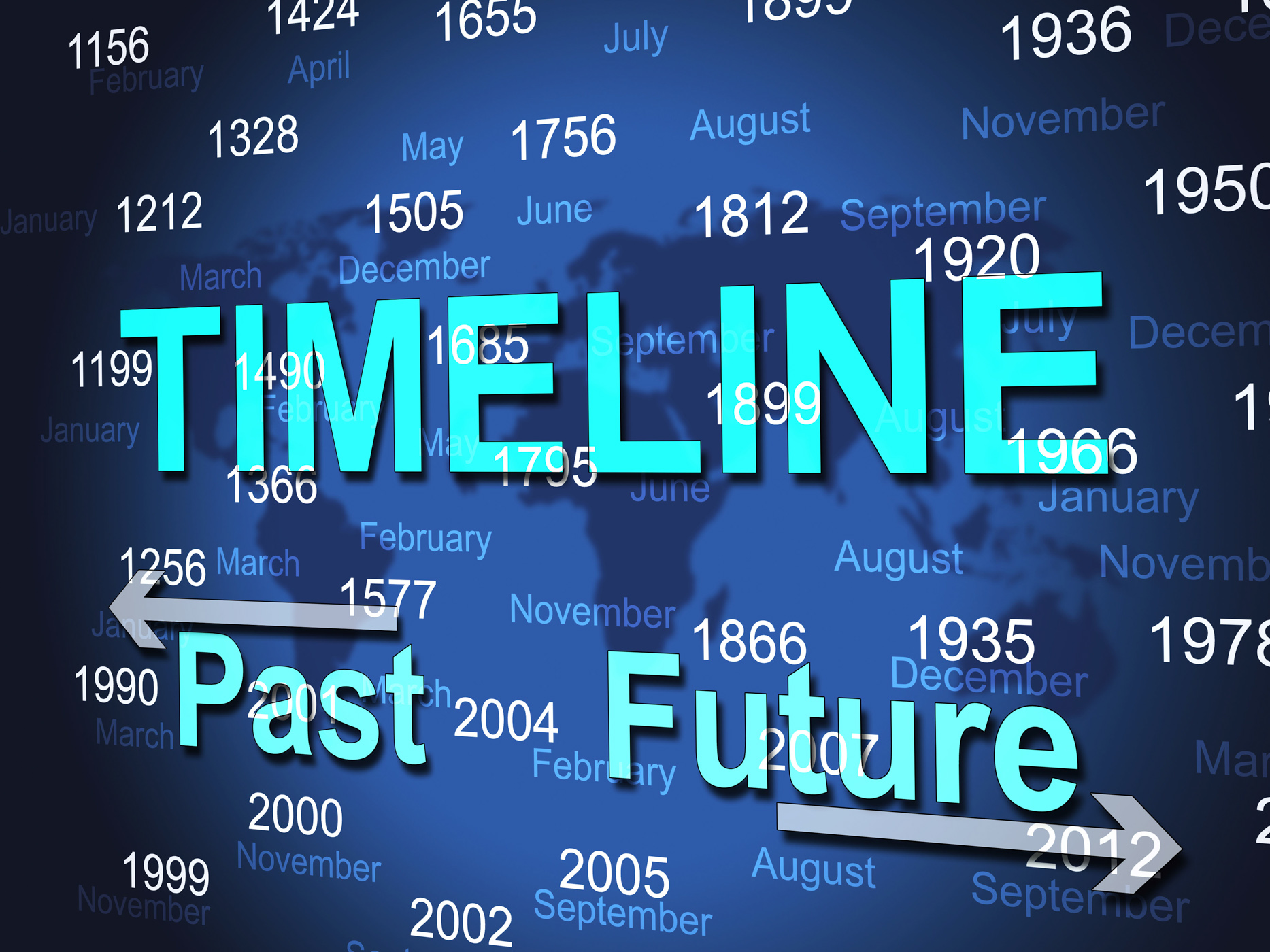 Time line represents timeline chart and done photo