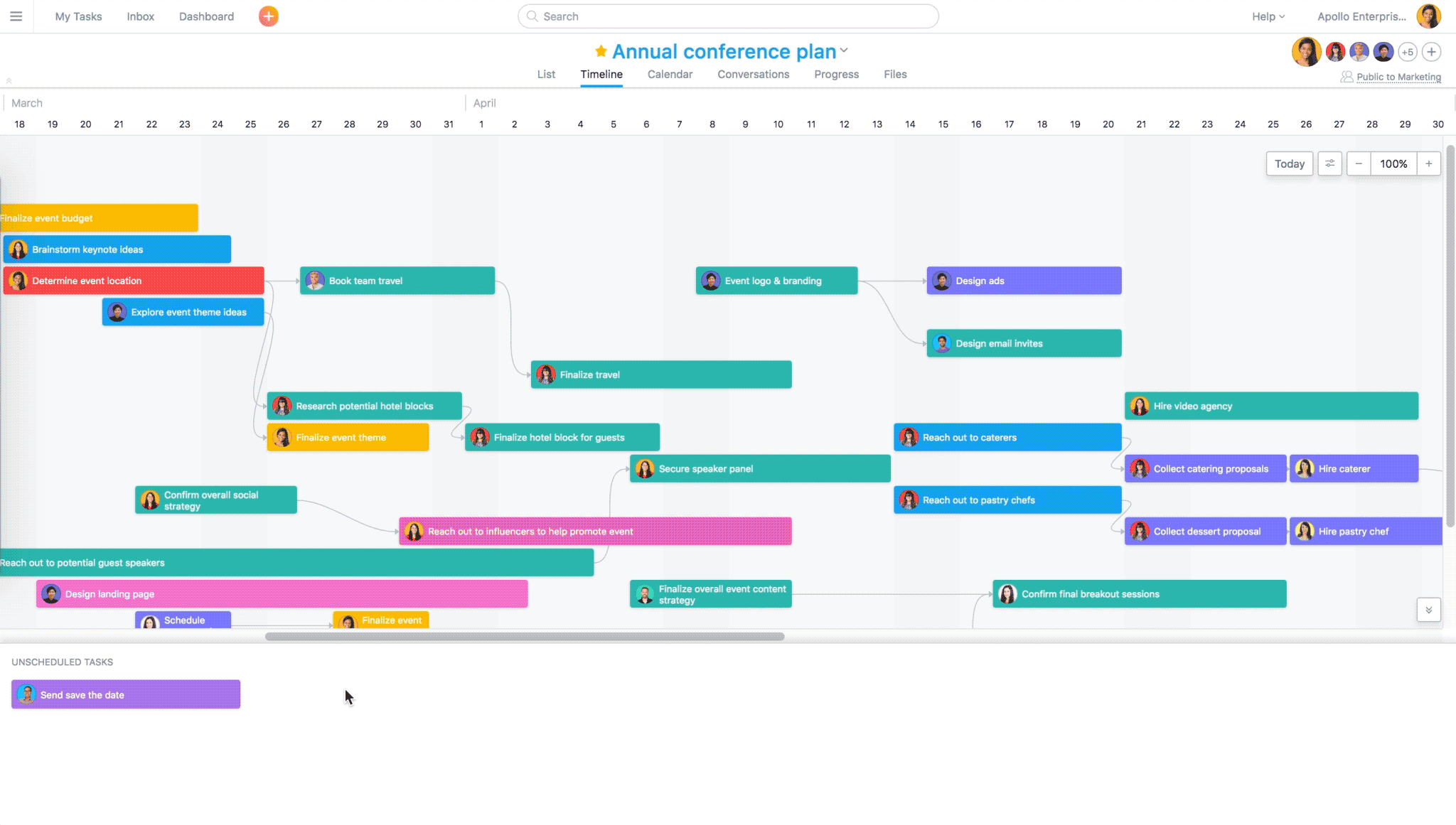 Create project timelines with the new Asana Timeline view